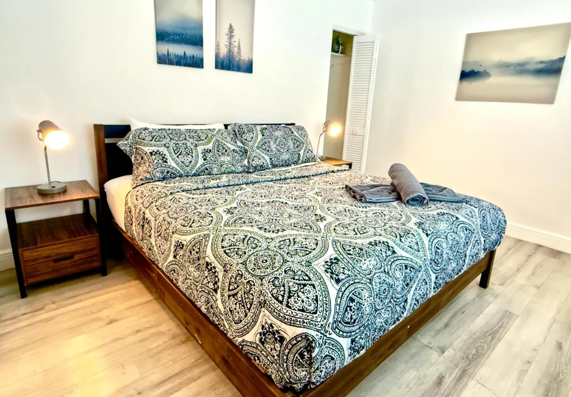 Bed in The Madison by the Gold Nests