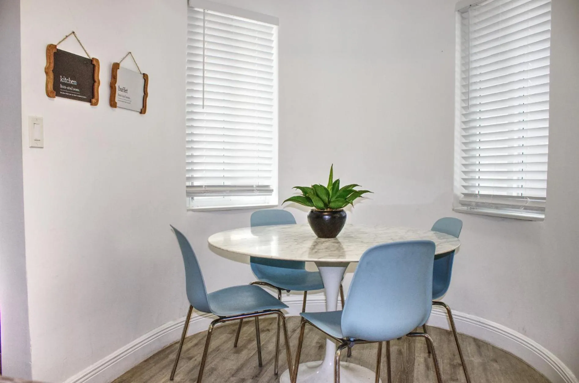 Seating area in The Madison by the Gold Nests