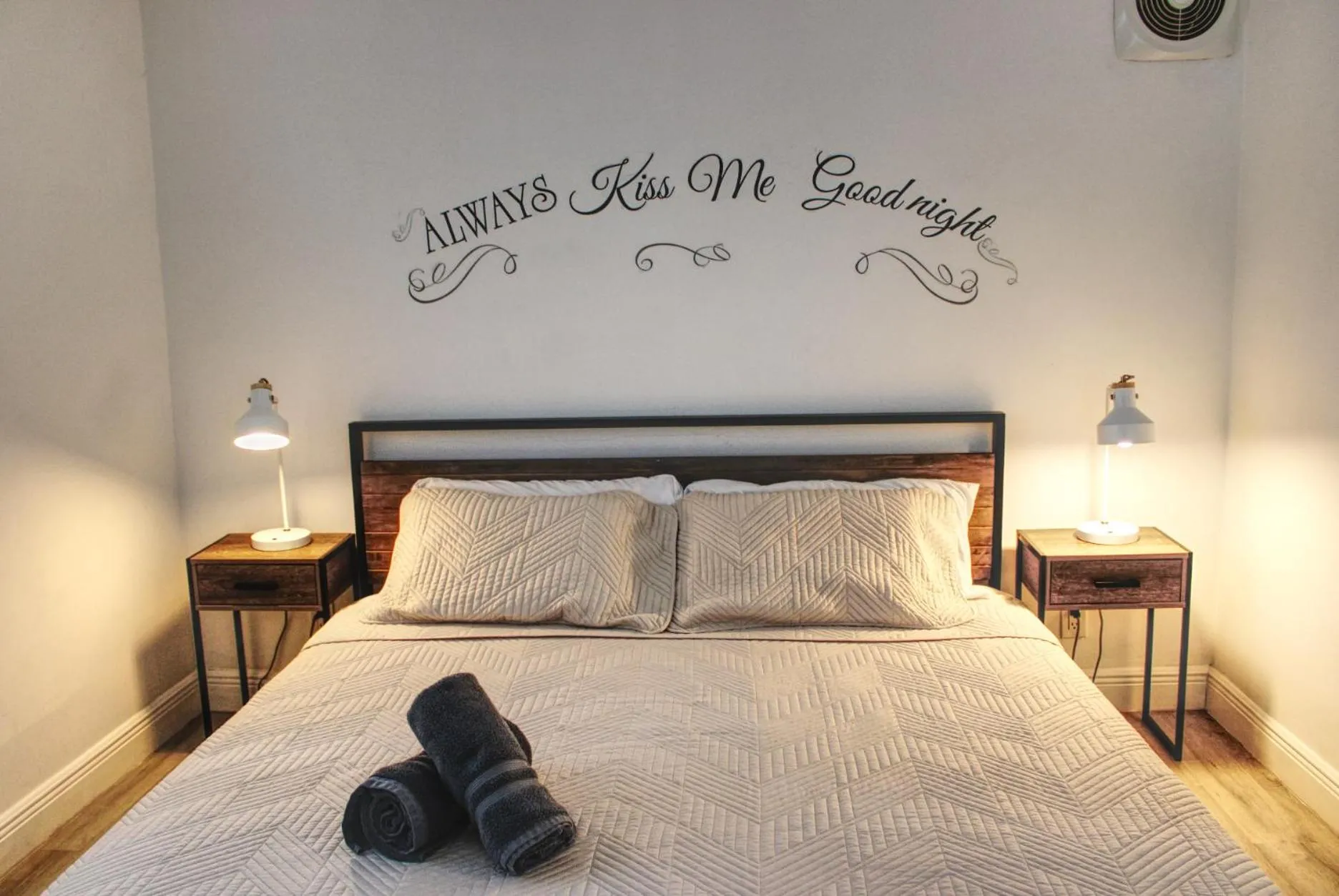 Bed in The Madison by the Gold Nests