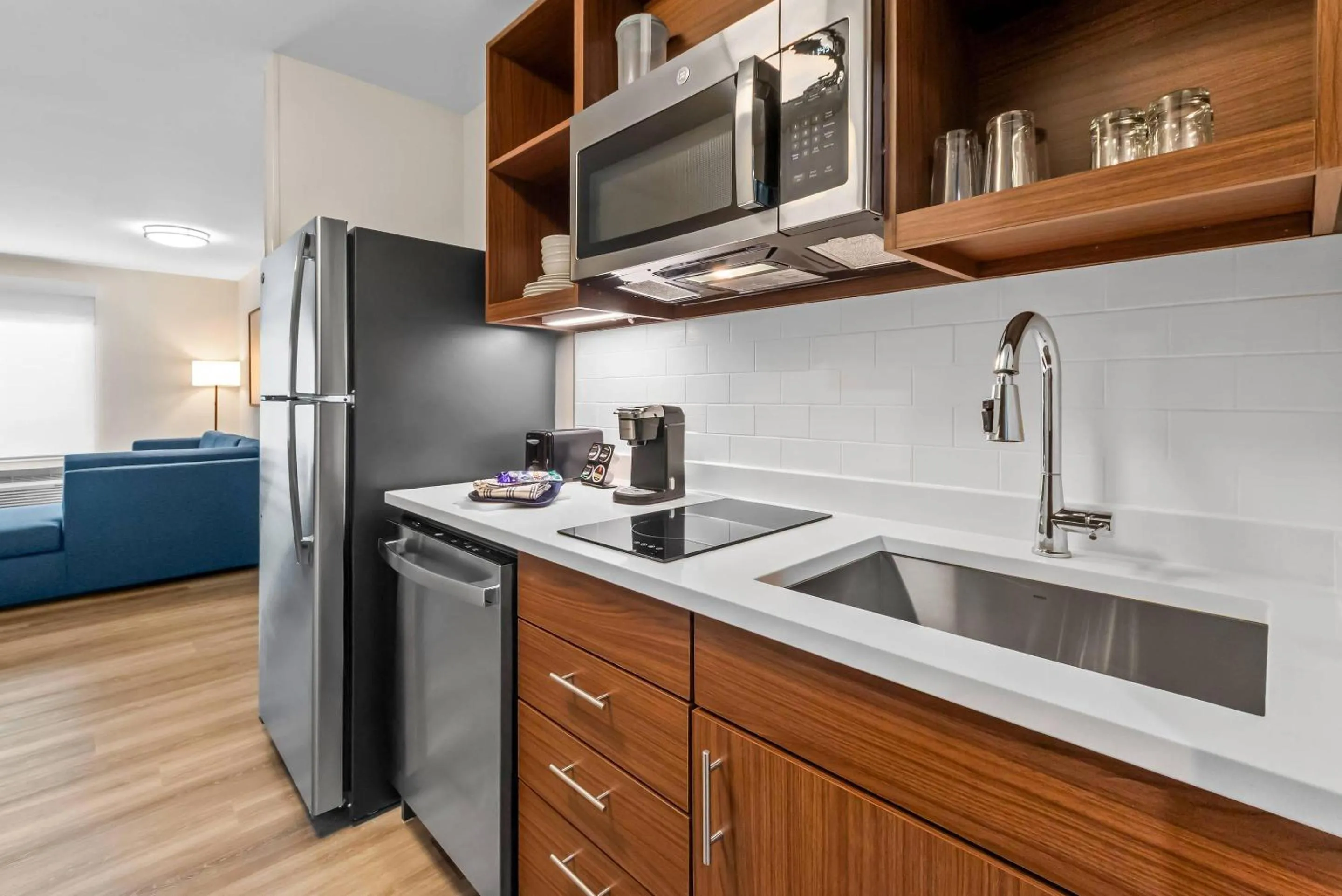 Bedroom in Everhome Suites San Antonio Lackland near SeaWorld by Choice Hotels