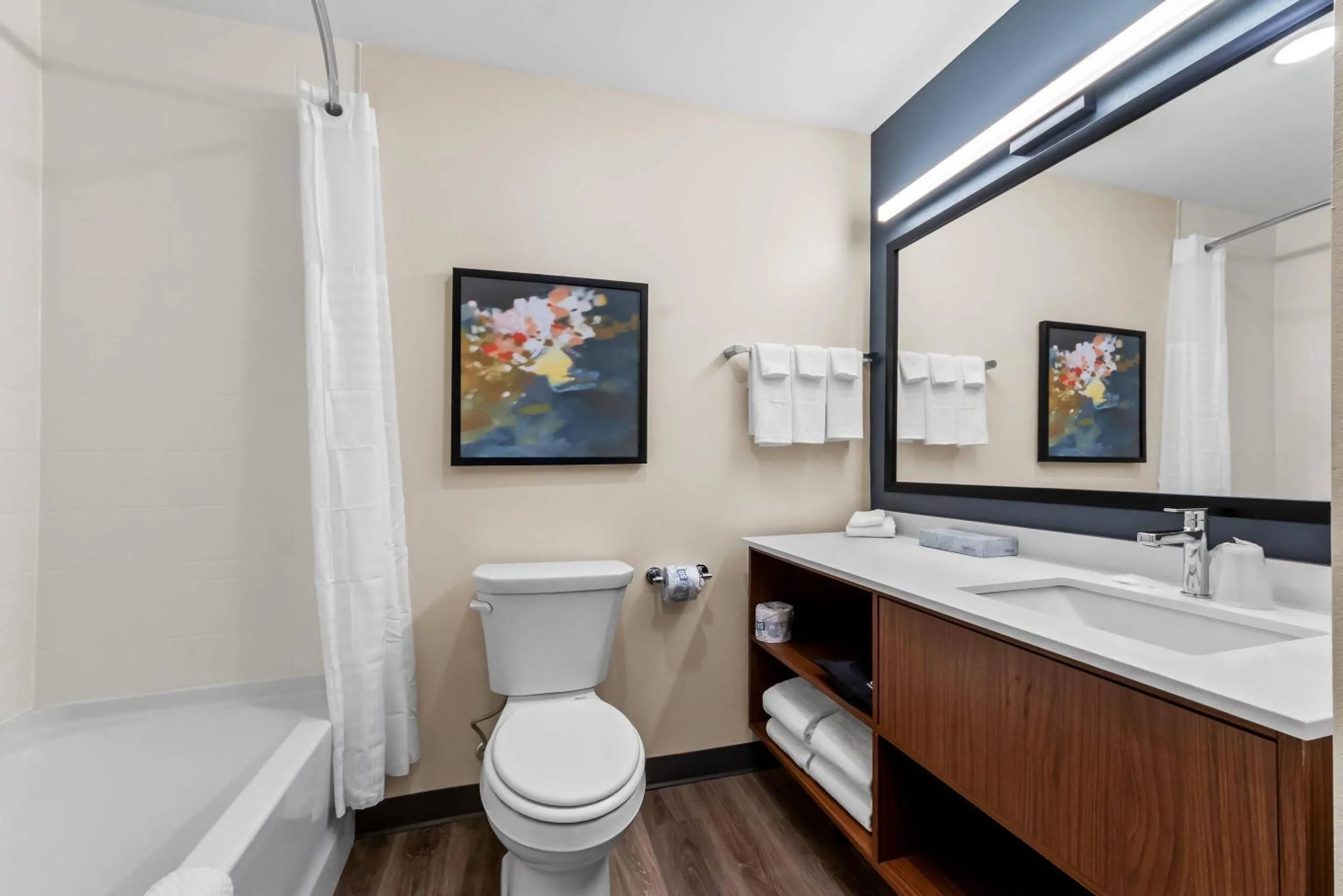 Bedroom in Everhome Suites San Antonio Lackland near SeaWorld by Choice Hotels