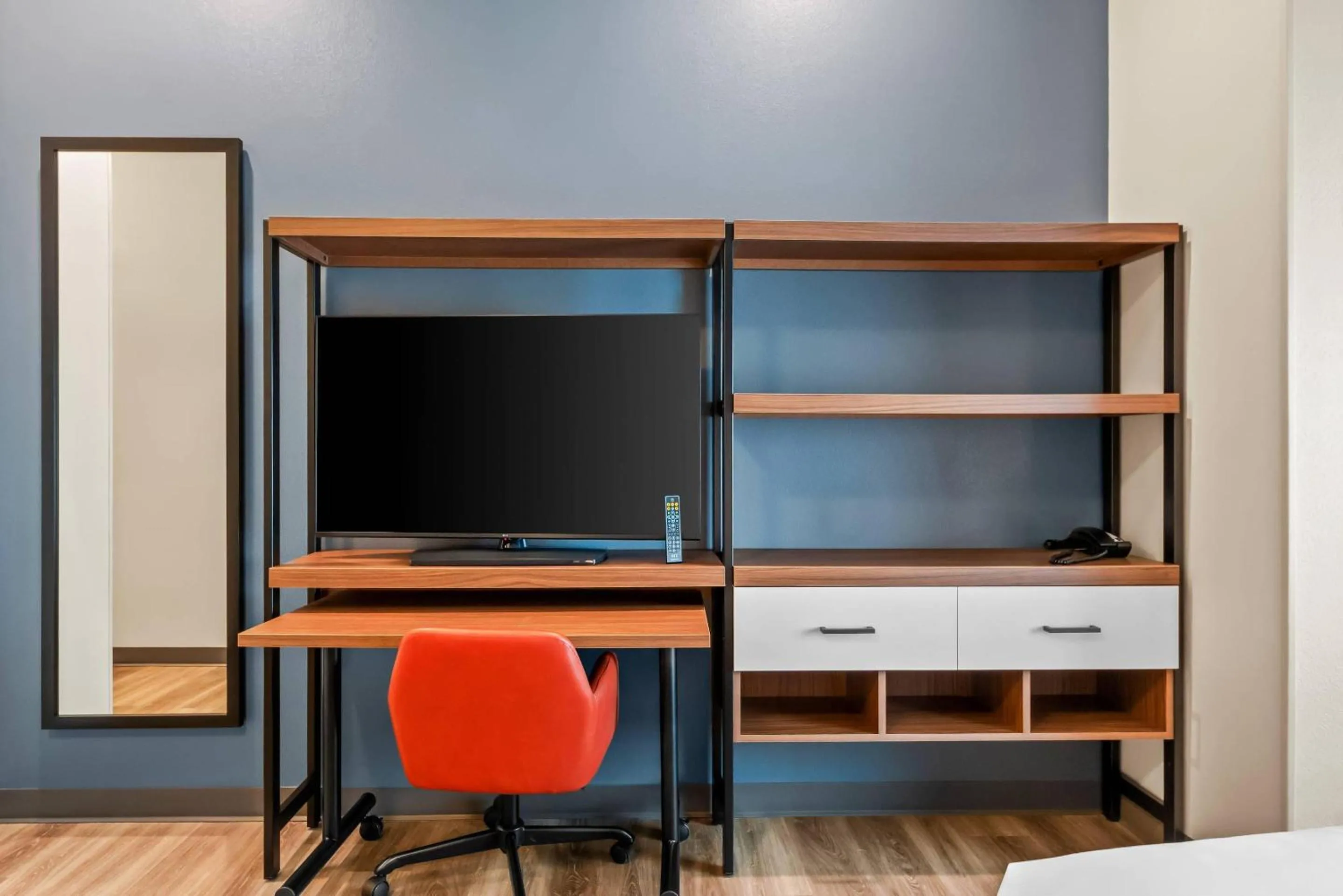 Bedroom in Everhome Suites San Antonio Lackland near SeaWorld by Choice Hotels