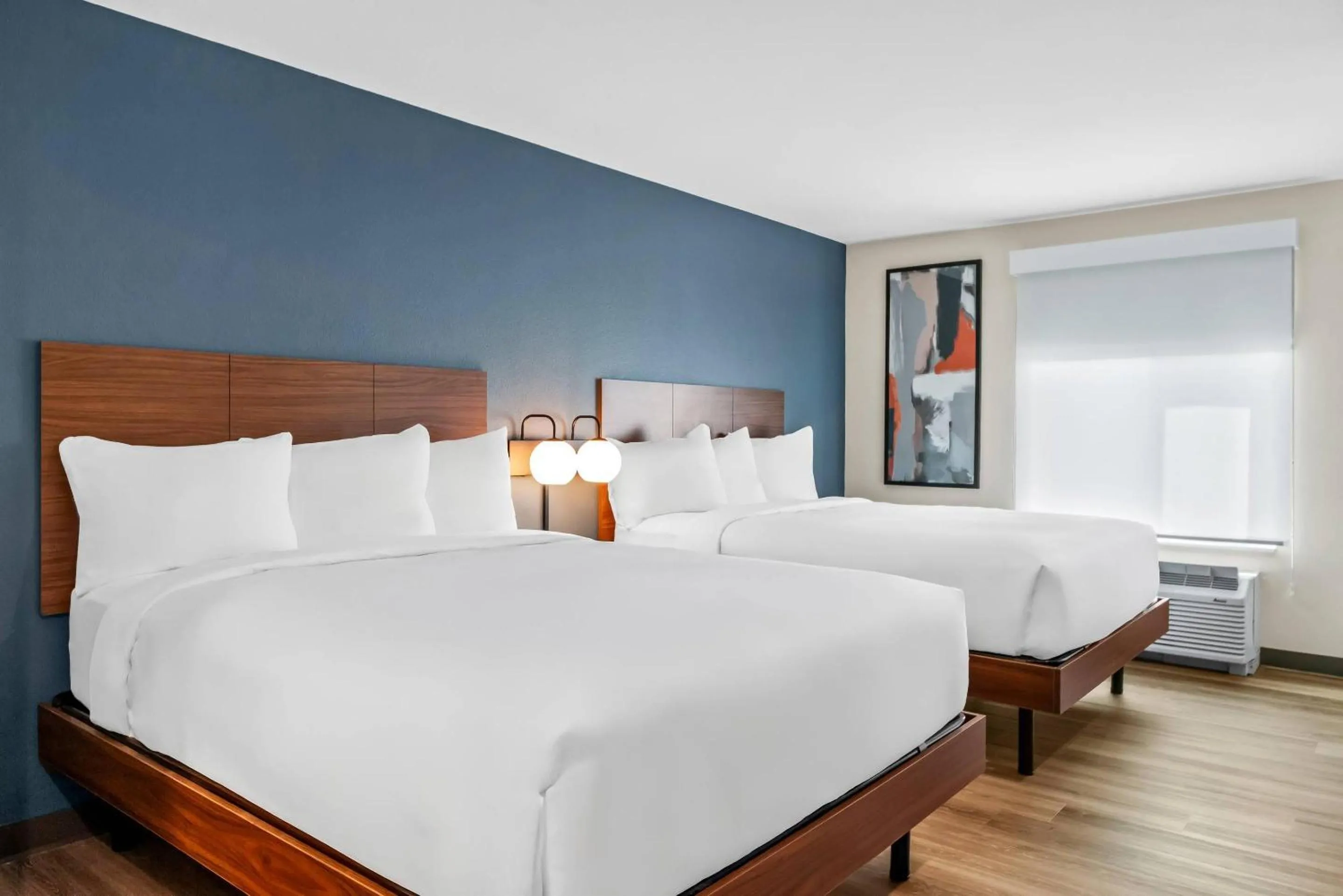 Bedroom, Bed in Everhome Suites San Antonio Lackland near SeaWorld by Choice Hotels