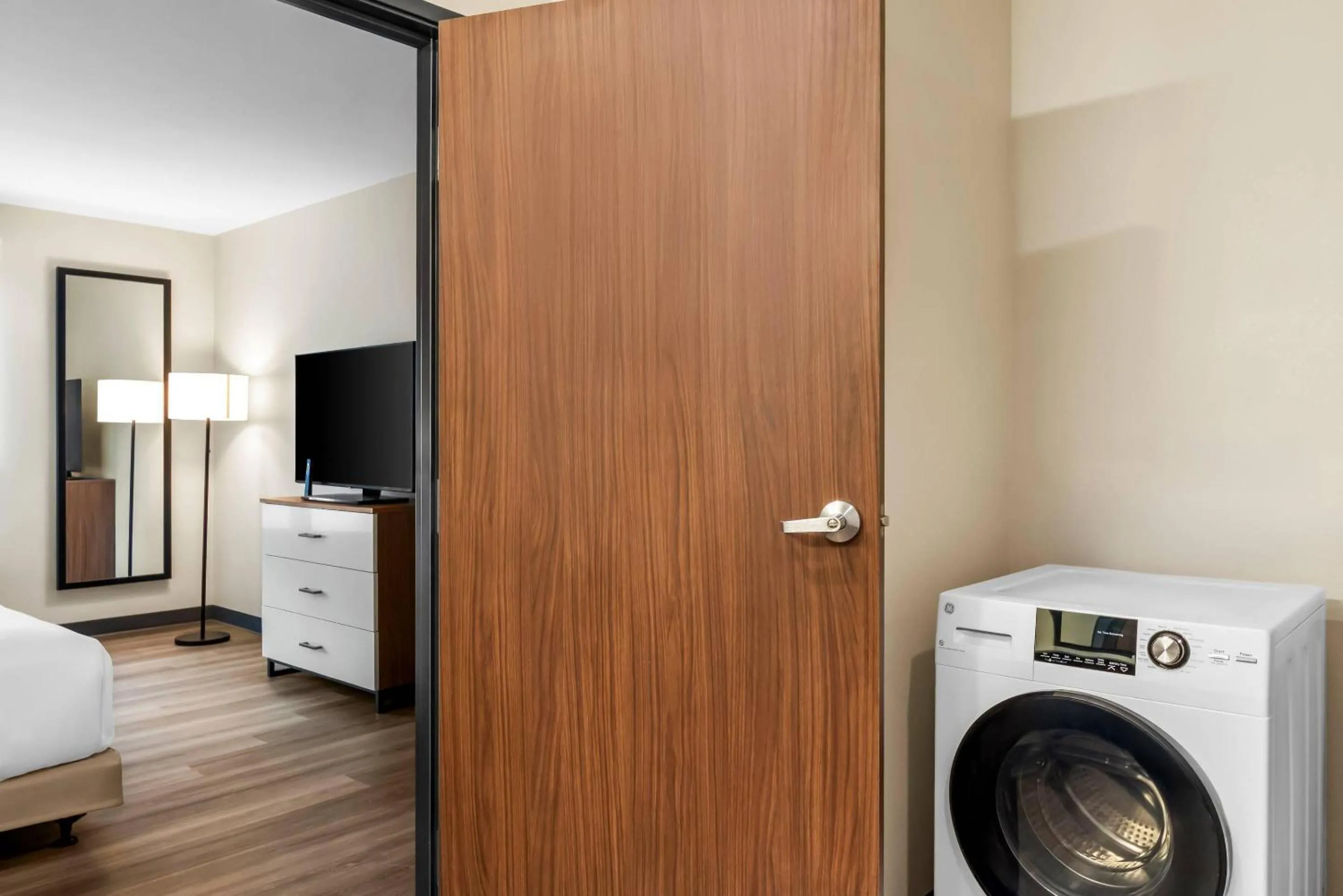 Bedroom in Everhome Suites San Antonio Lackland near SeaWorld by Choice Hotels