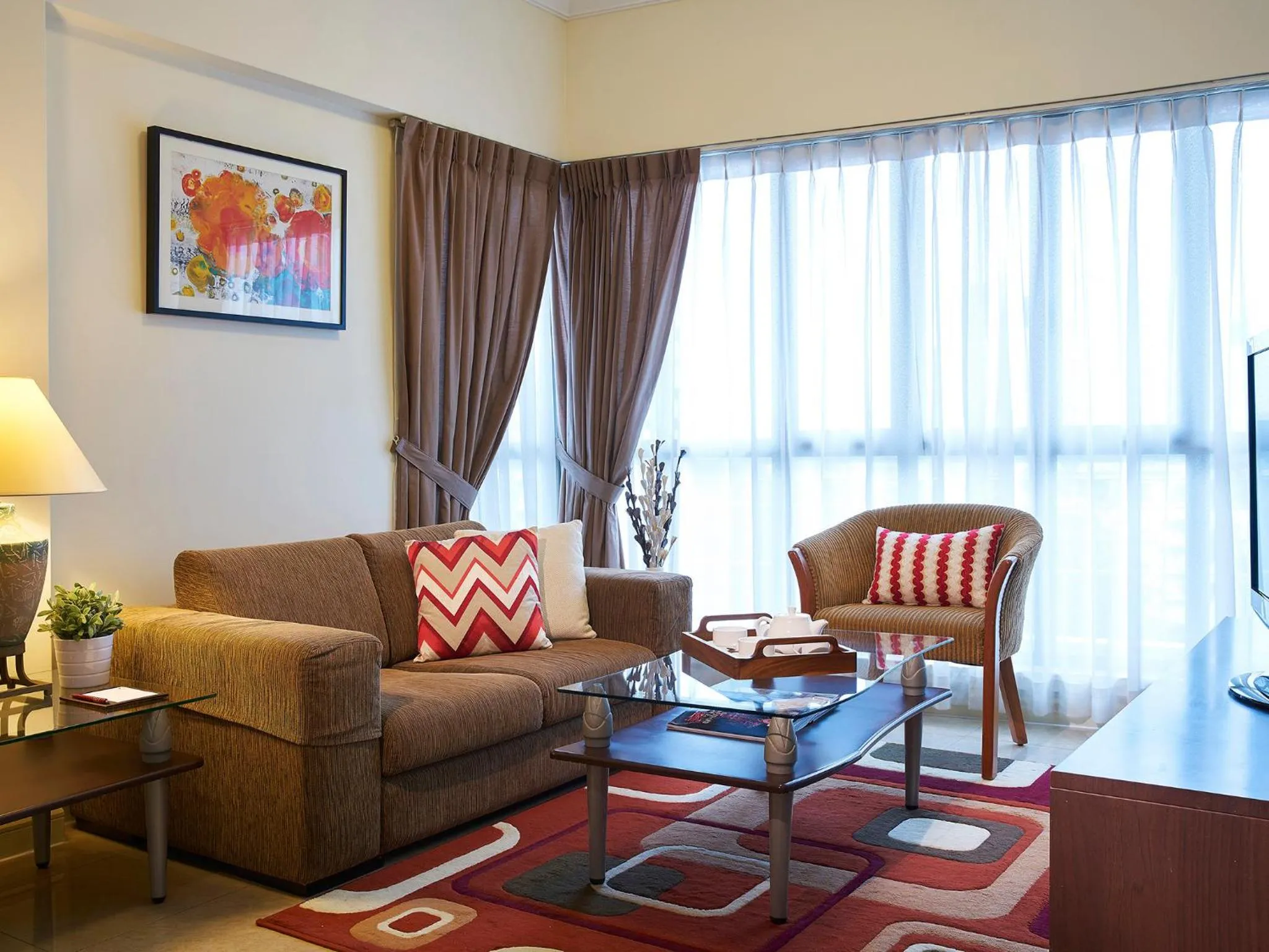 Living room in Village Residence Hougang by Far East Hospitality