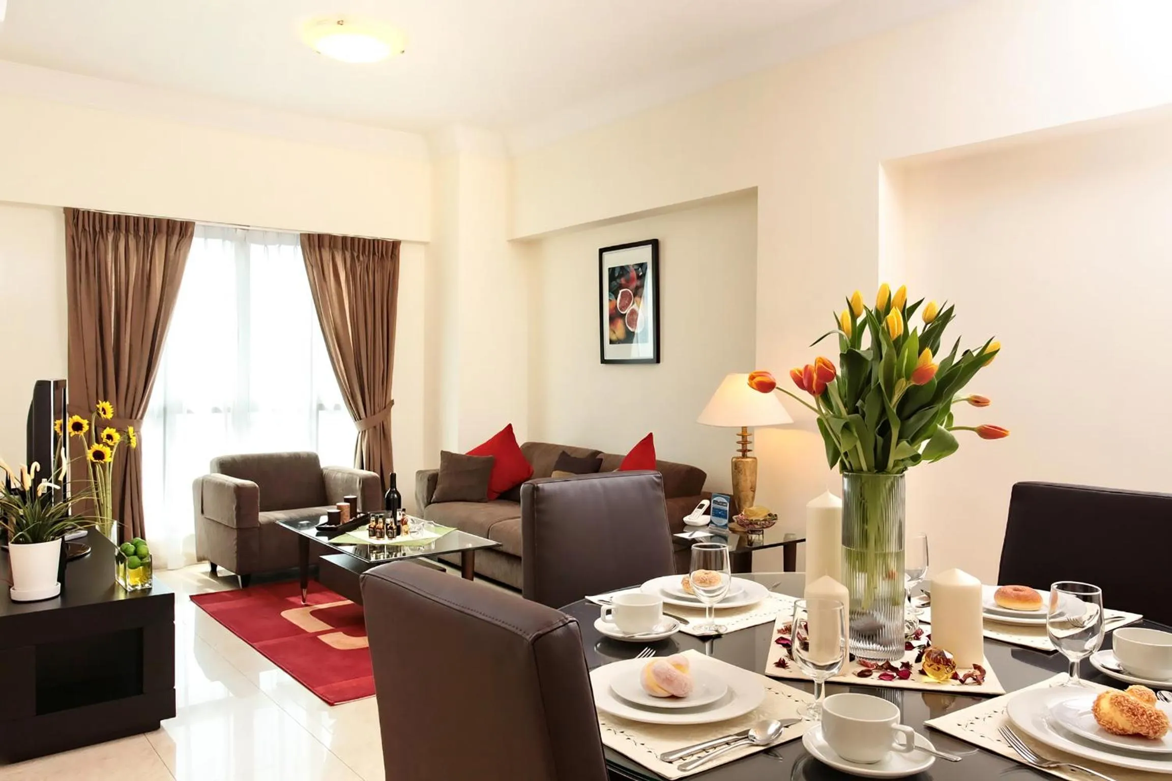 Living room in Village Residence Hougang by Far East Hospitality