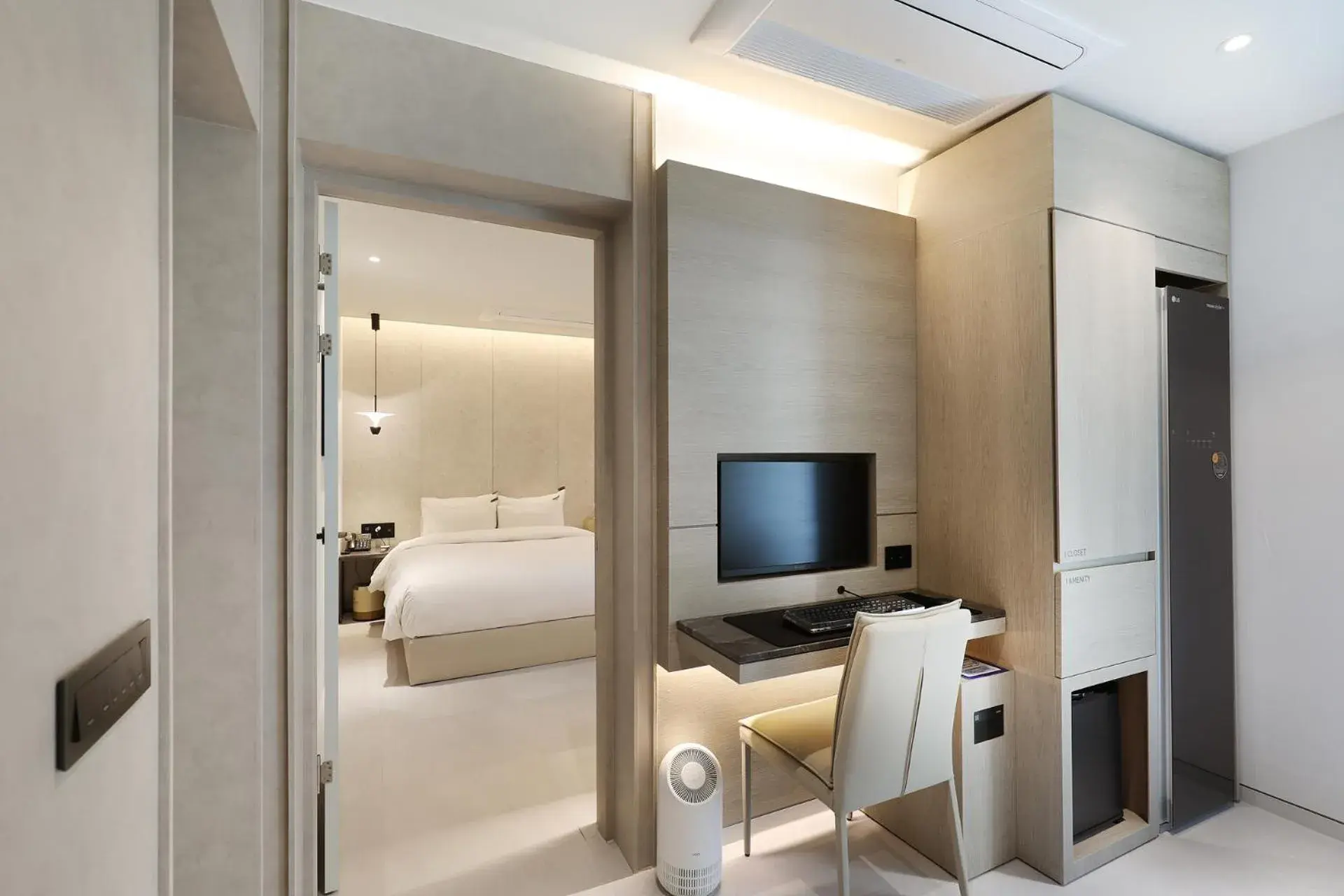 Bed in Hound Hotel Asan Terminal Bed in Hound Hotel Asan Terminal