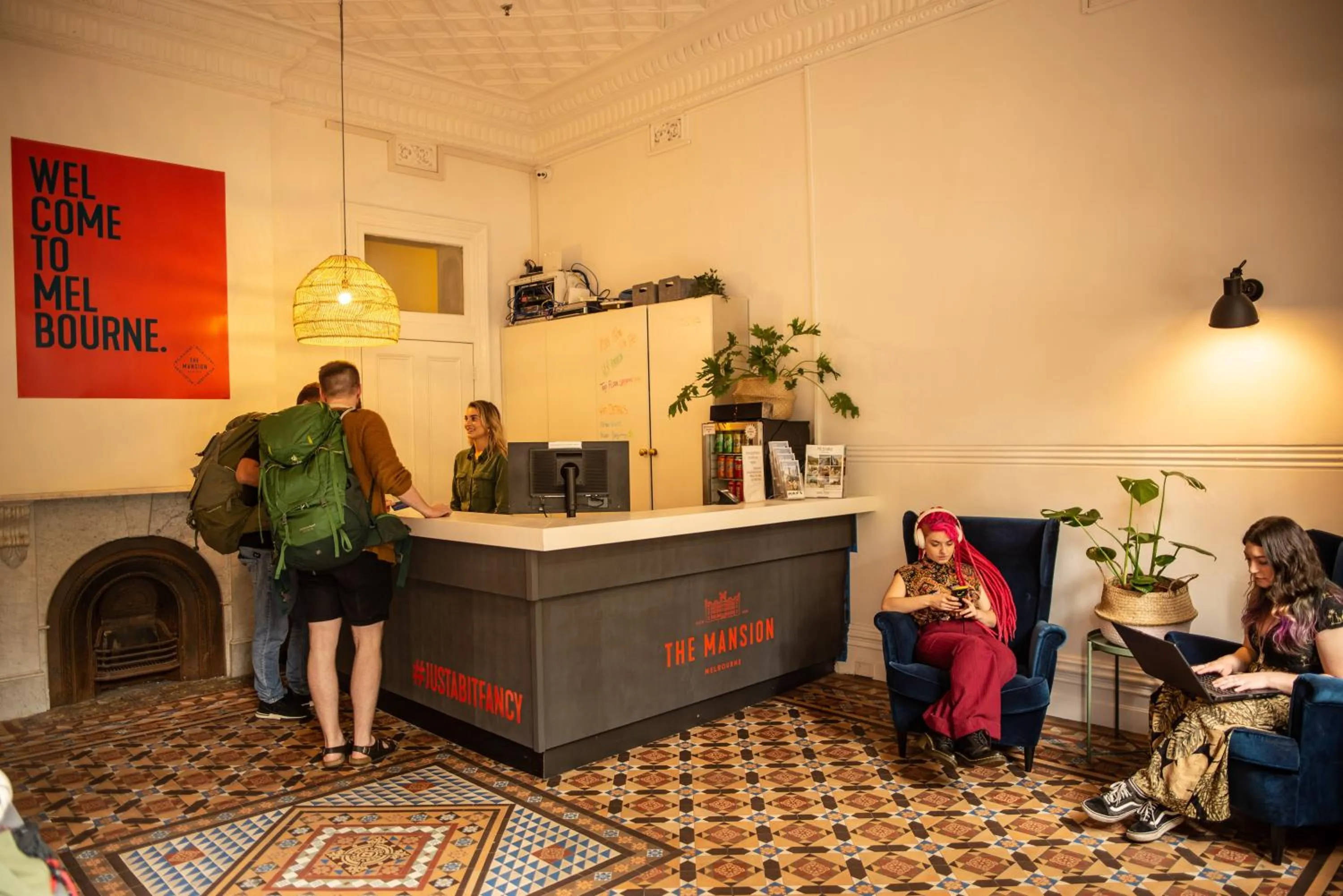 Lobby or reception in The Mansion Melbourne