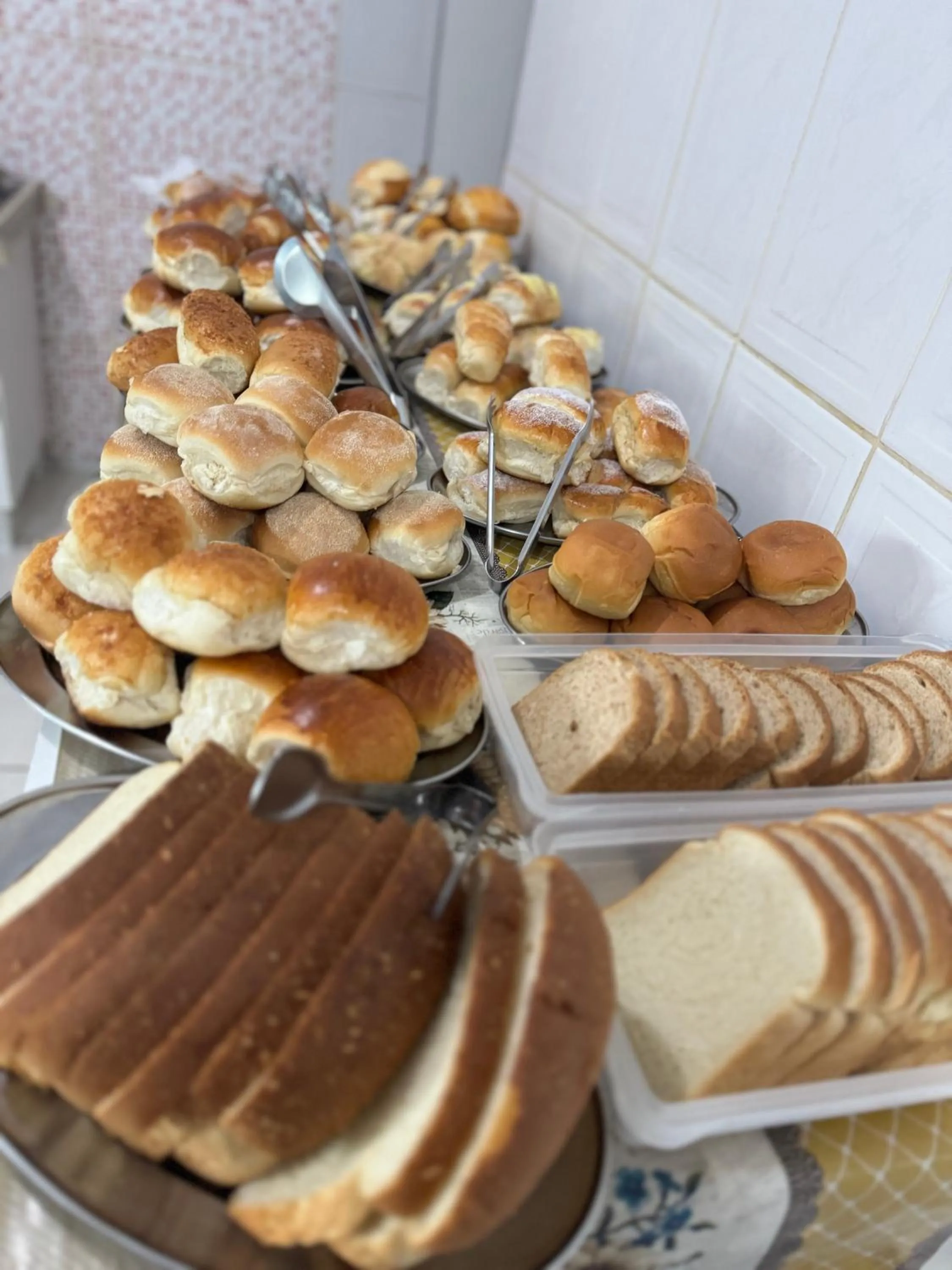 Continental breakfast in Pousada Rabake