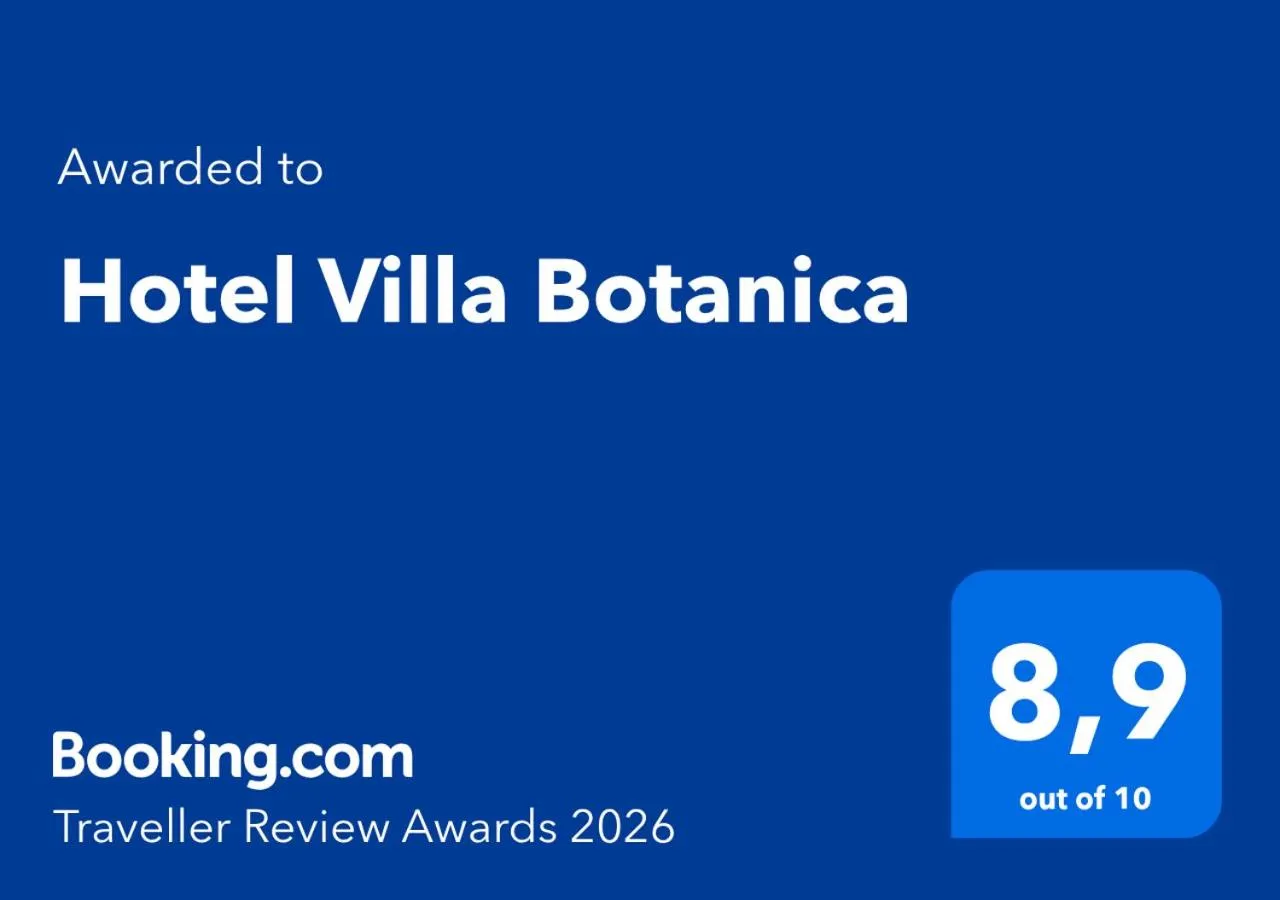 Certificate/Award in Hotel Villa Botanica