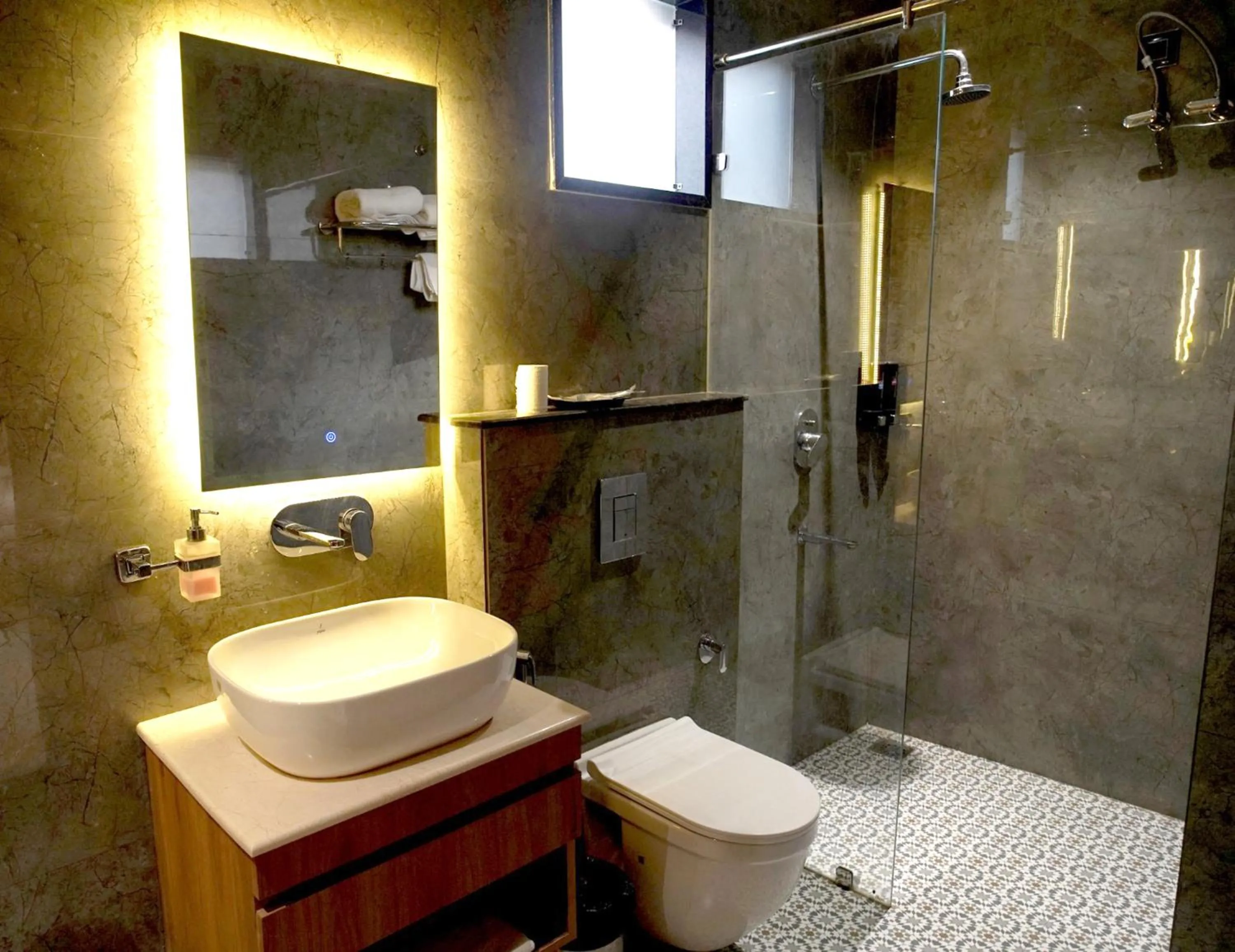 Bathroom in Shri Damodar Dham