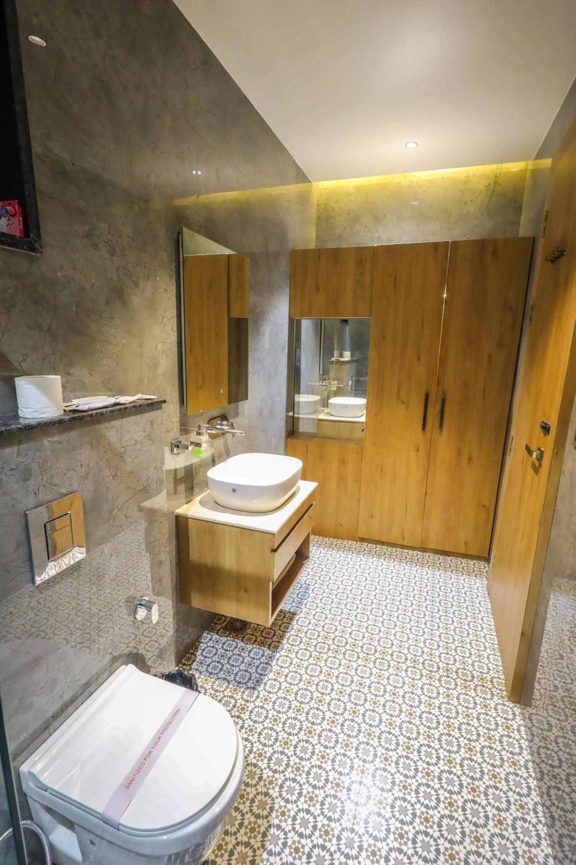 Bathroom in Shri Damodar Dham