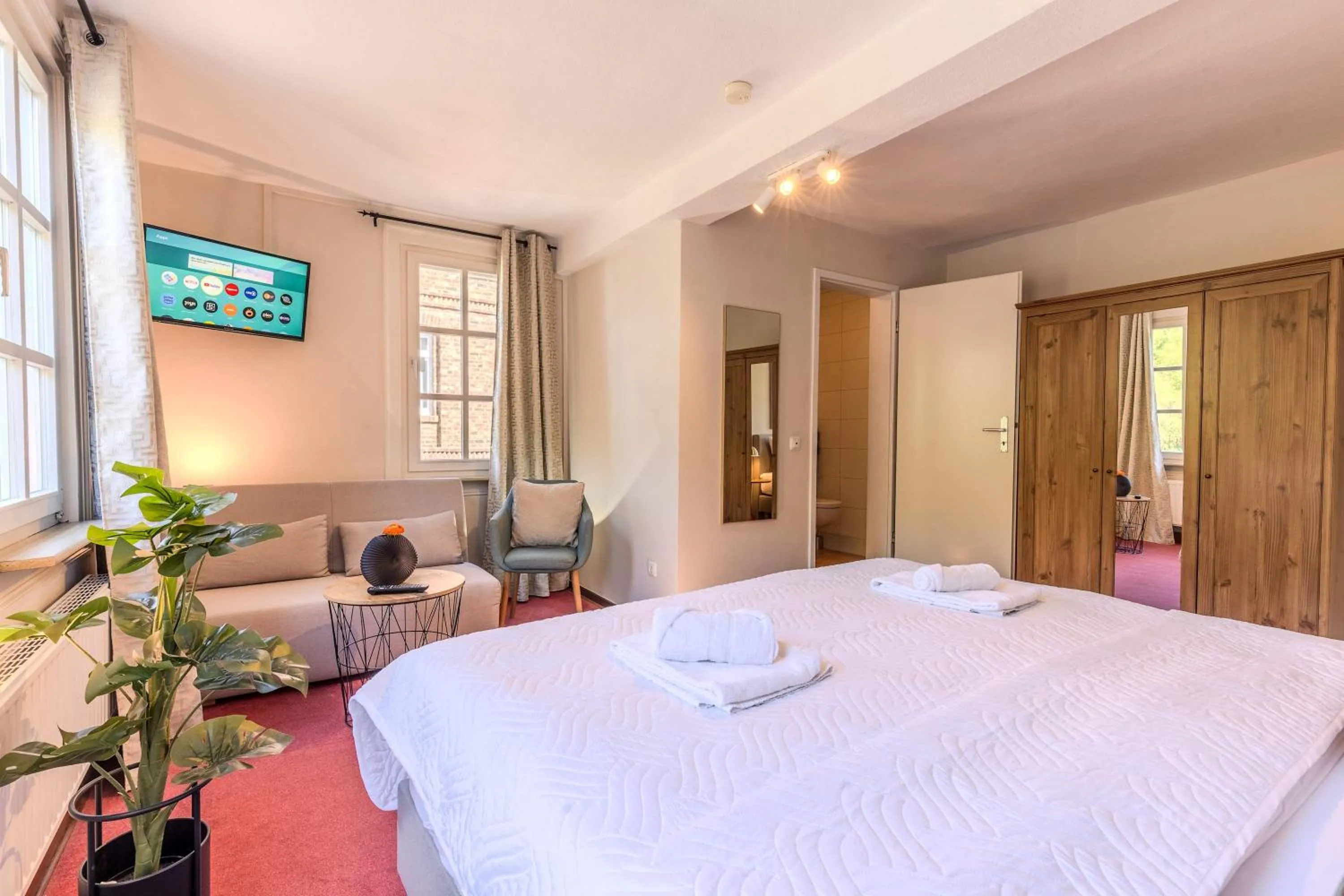 Bed in Weingut Muehlenschenke - Game-Room, Vineyard, Sauna and more
