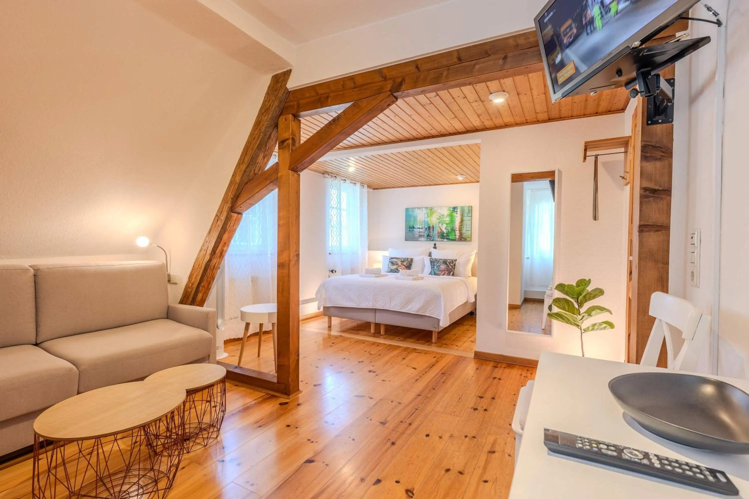 Bed in Weingut Muehlenschenke - Game-Room, Vineyard, Sauna and more