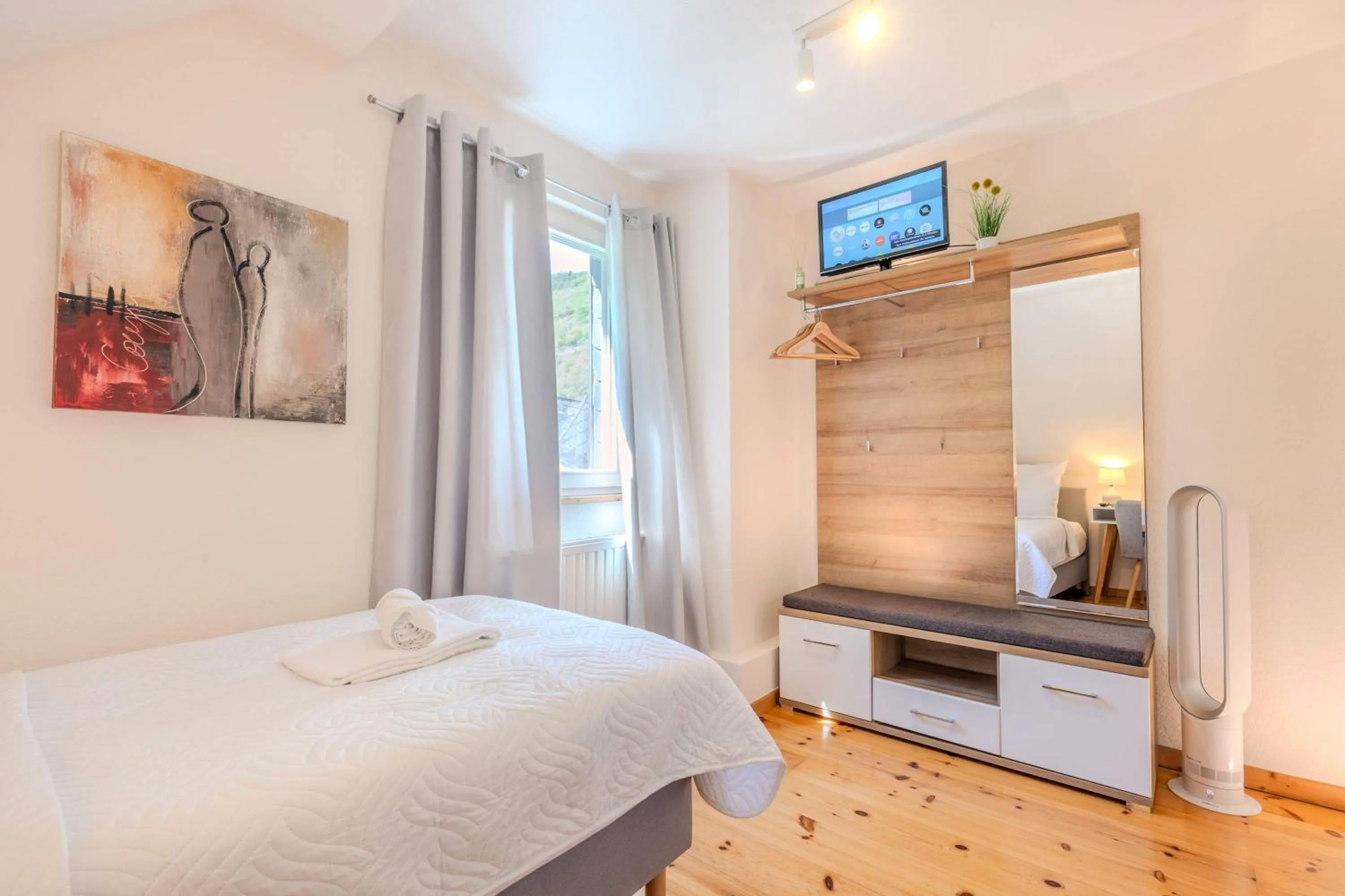 Bed in Weingut Muehlenschenke - Game-Room, Vineyard, Sauna and more