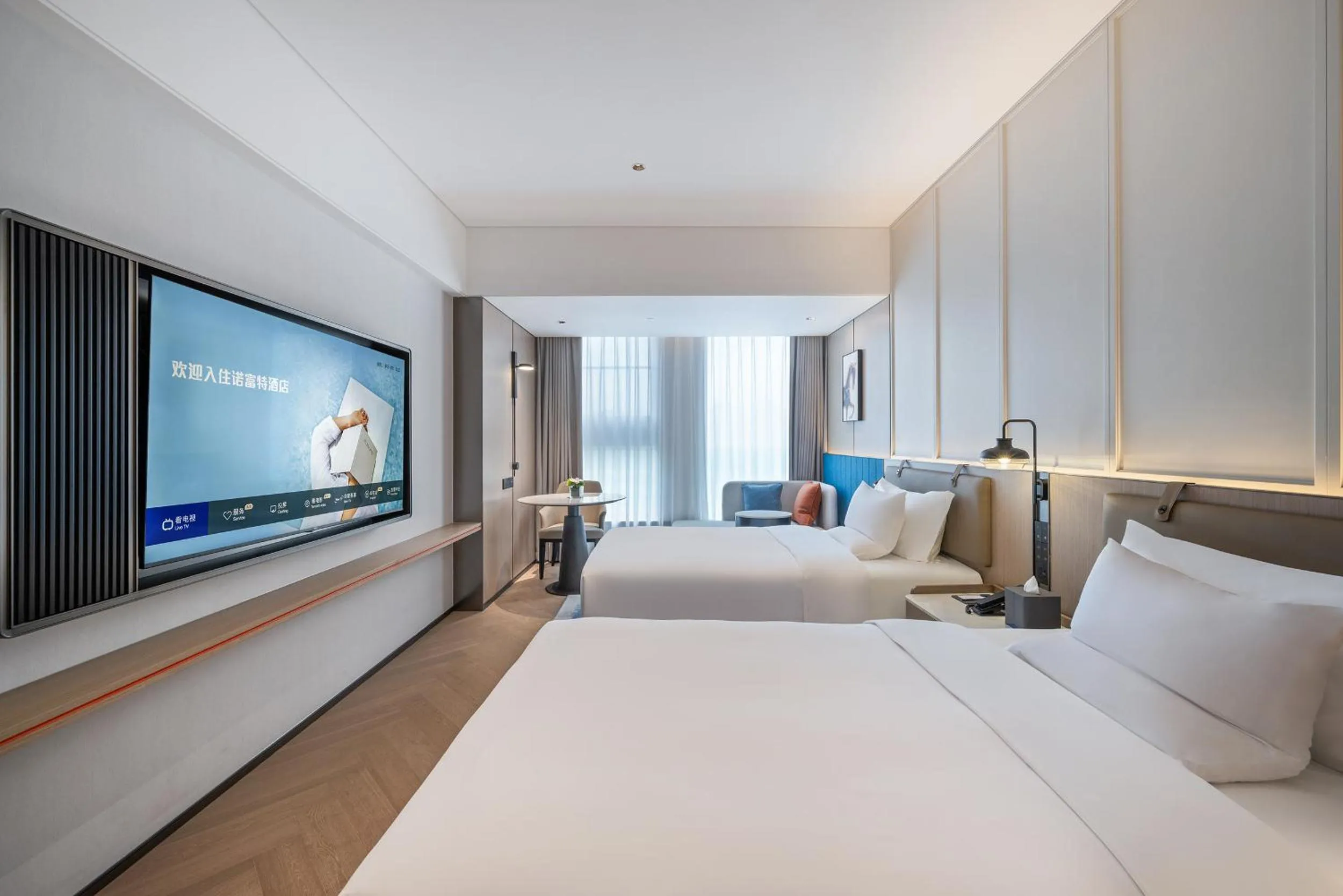 Bed in Novotel Hangzhou Yuhang