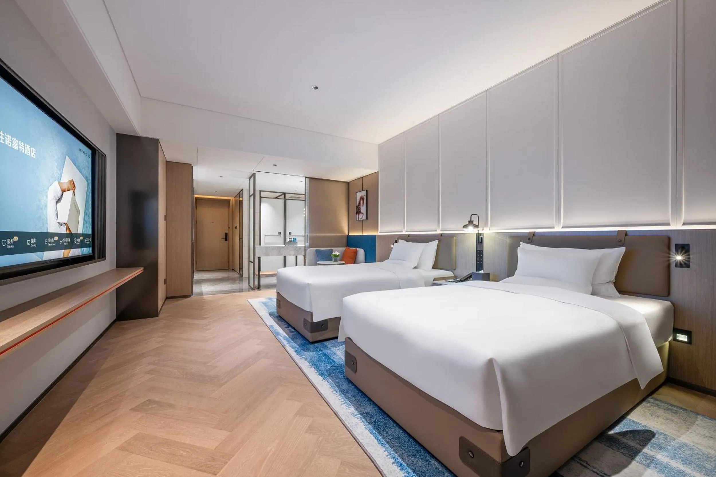 Bed in Novotel Hangzhou Yuhang
