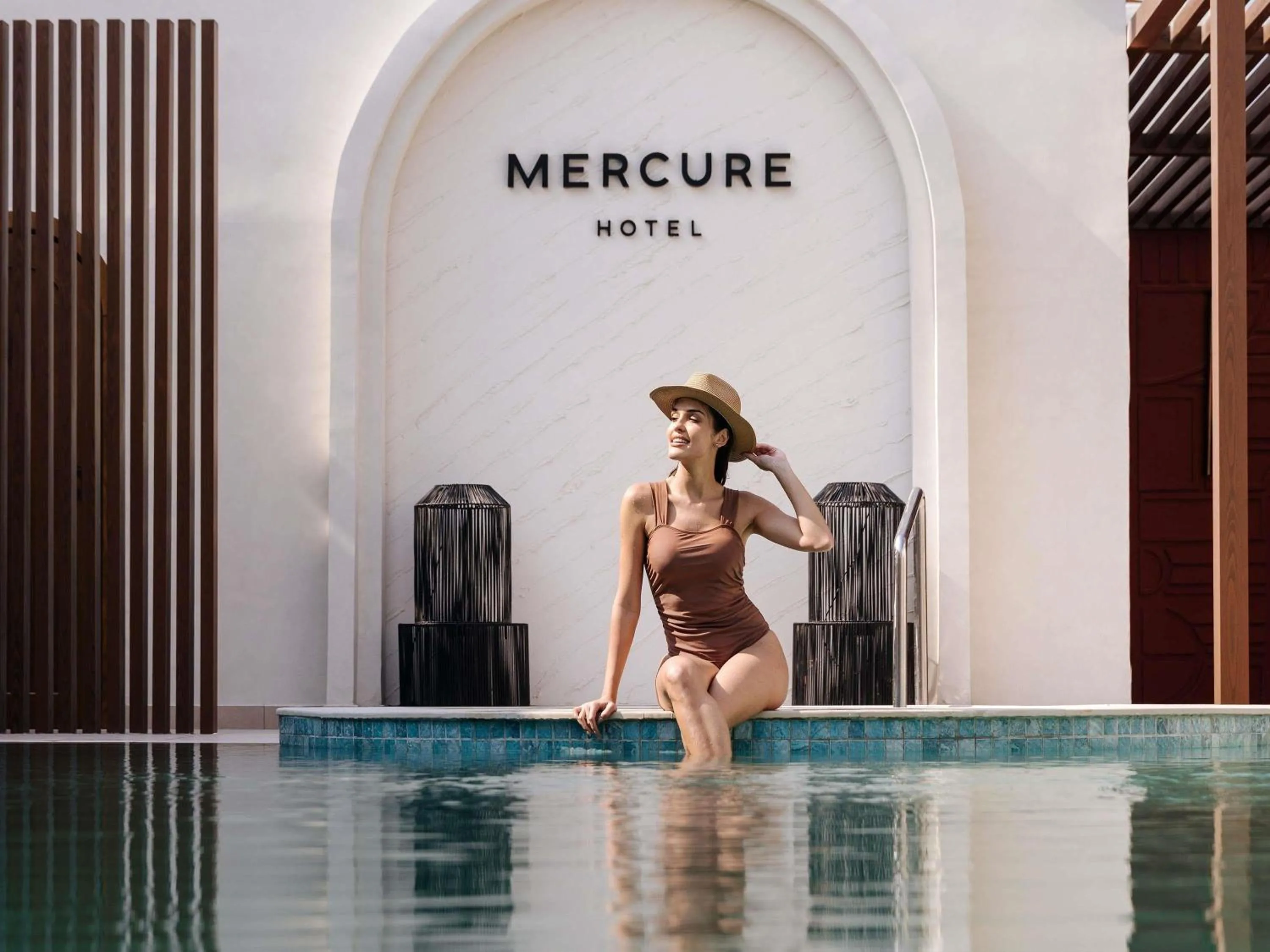 Pool view in Mercure Abu Dhabi Downtown