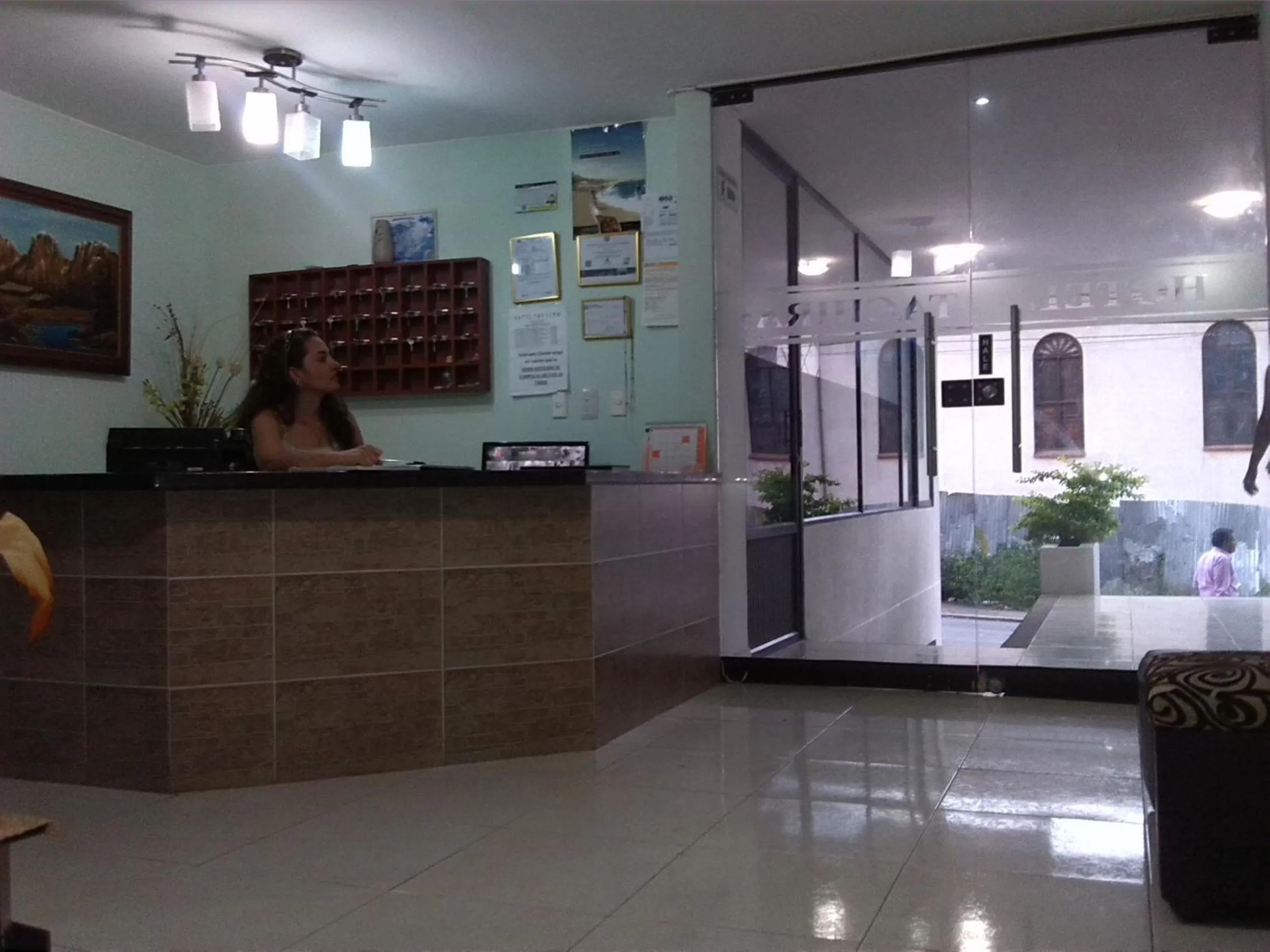 Lobby or reception in Hotel Táchiras