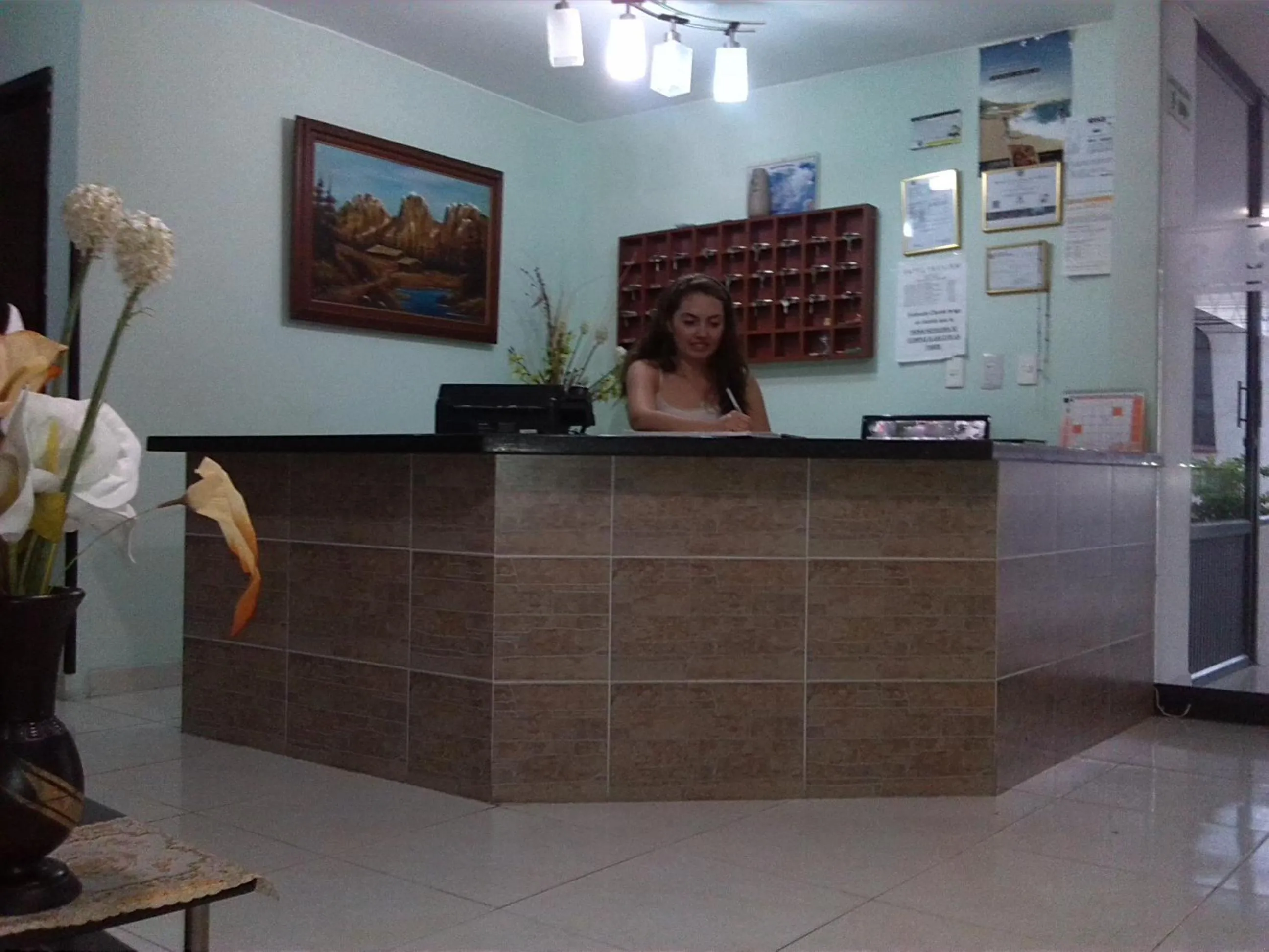 Lobby or reception in Hotel Táchiras