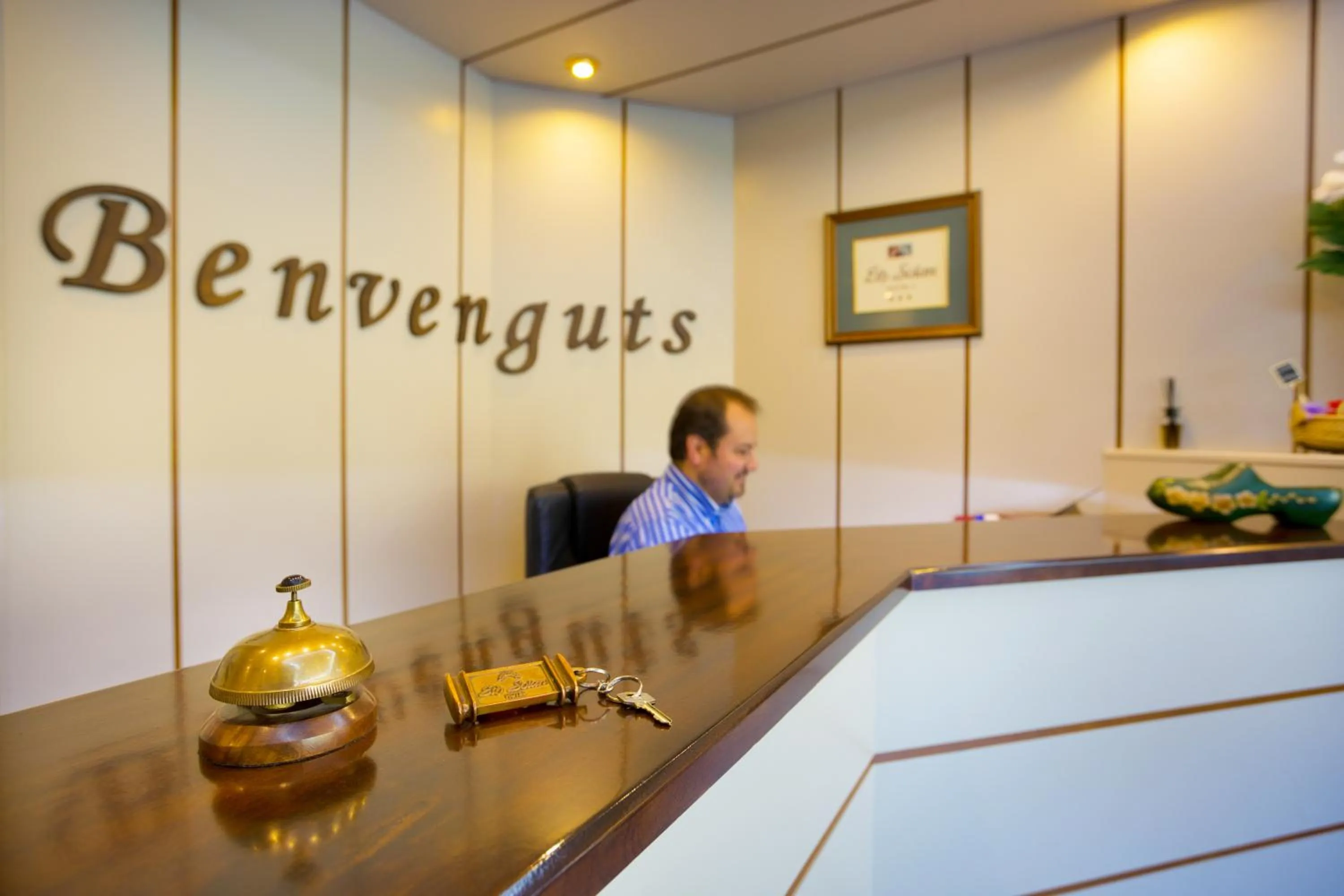 Lobby or reception in Hotel Eth Solan & SPA