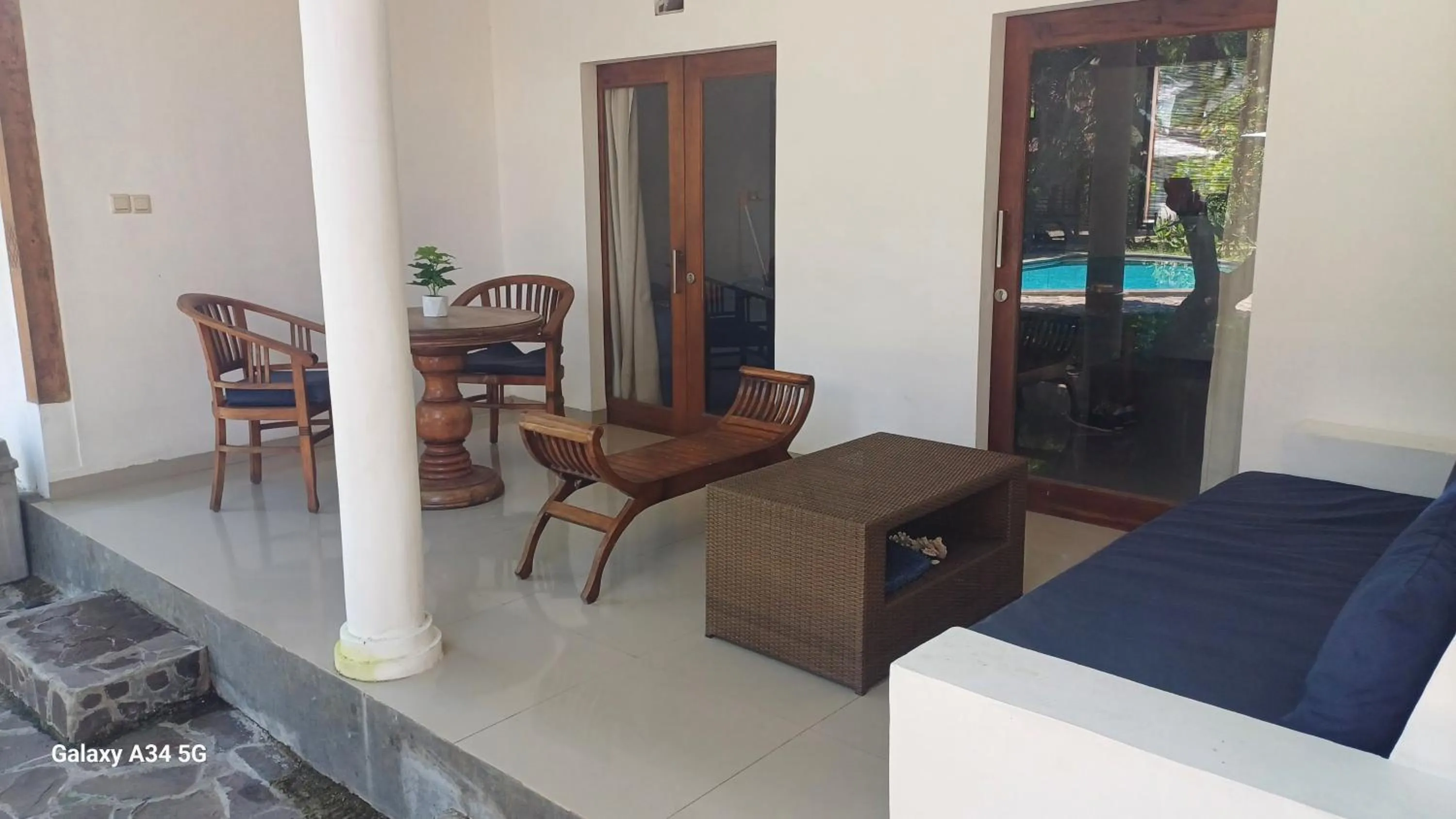 Seating area in Si Pitung Village