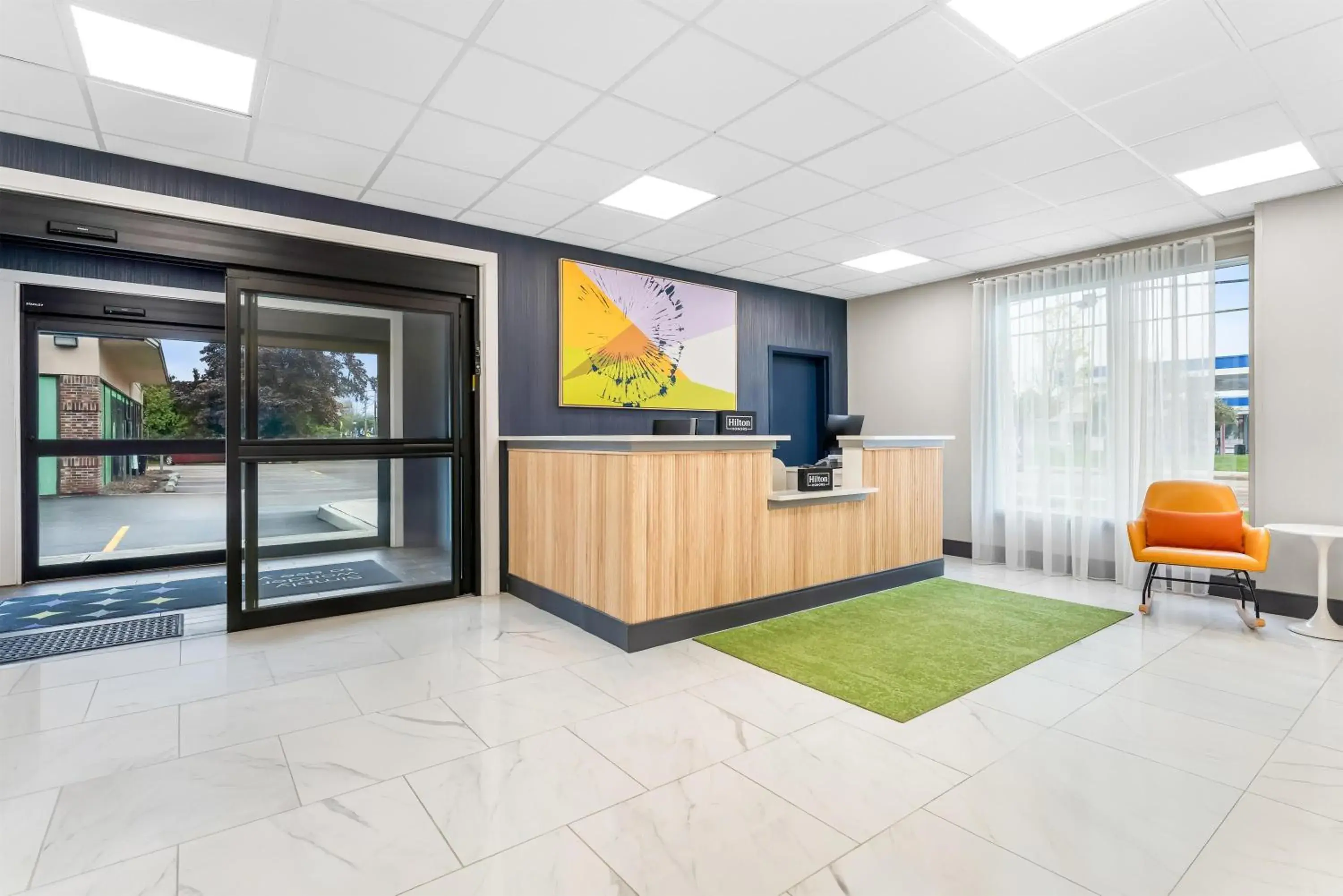 Lobby or reception in Spark by Hilton Essex Junction Burlington Lobby or reception in Spark by Hilton Essex Junction Burlington