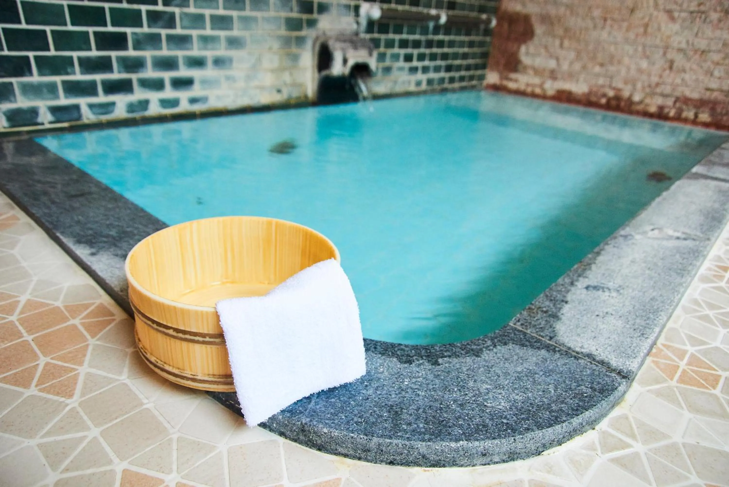 Swimming pool in Tsukasaya Ryokan