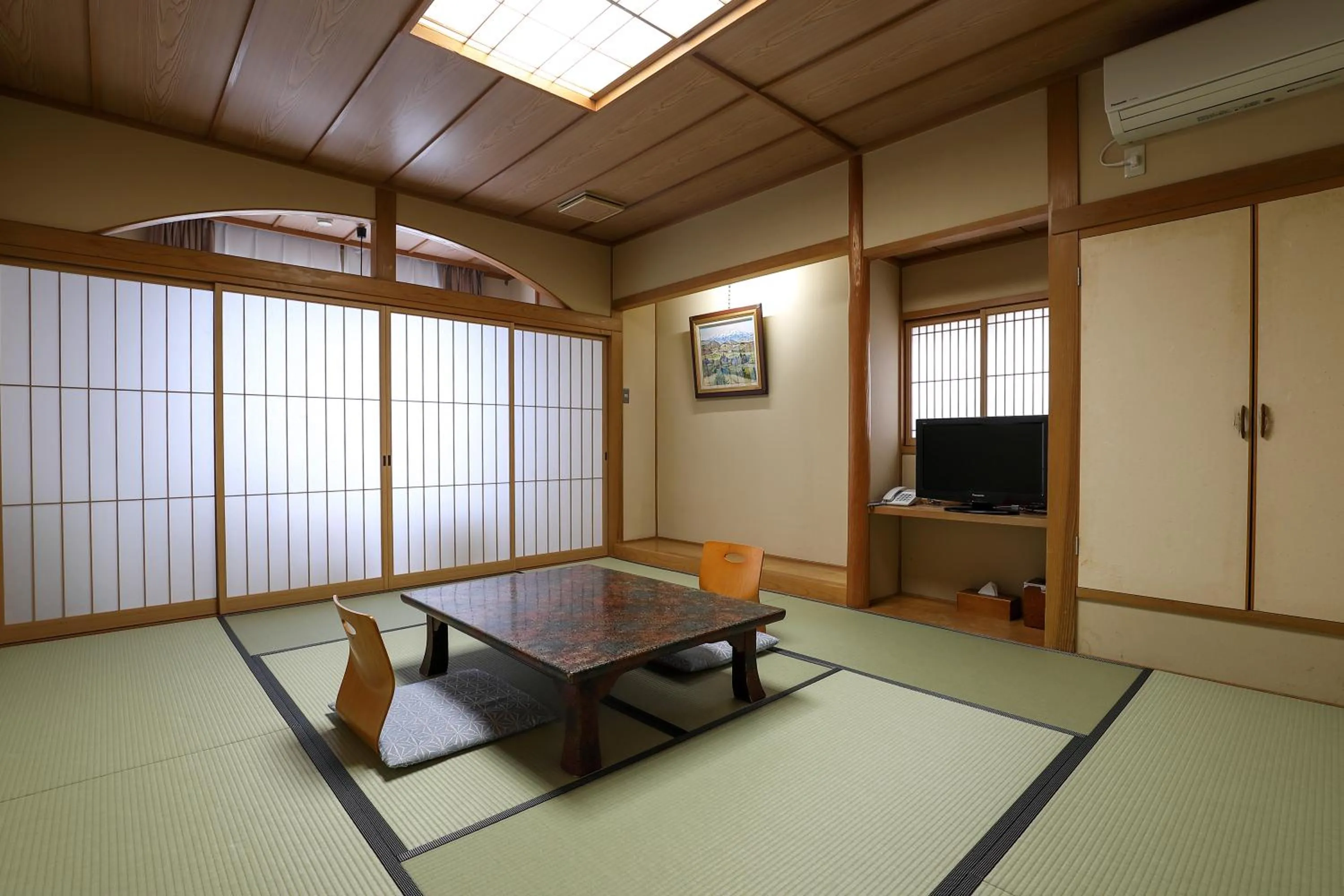 Living room in Tsukasaya Ryokan