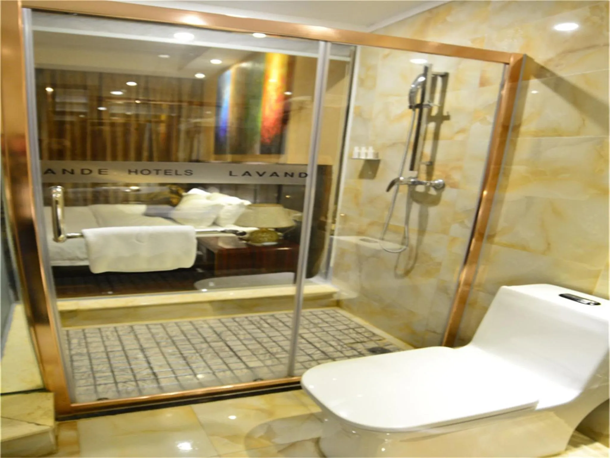 Bathroom in Lavande Hotel Wuhan Railway Station