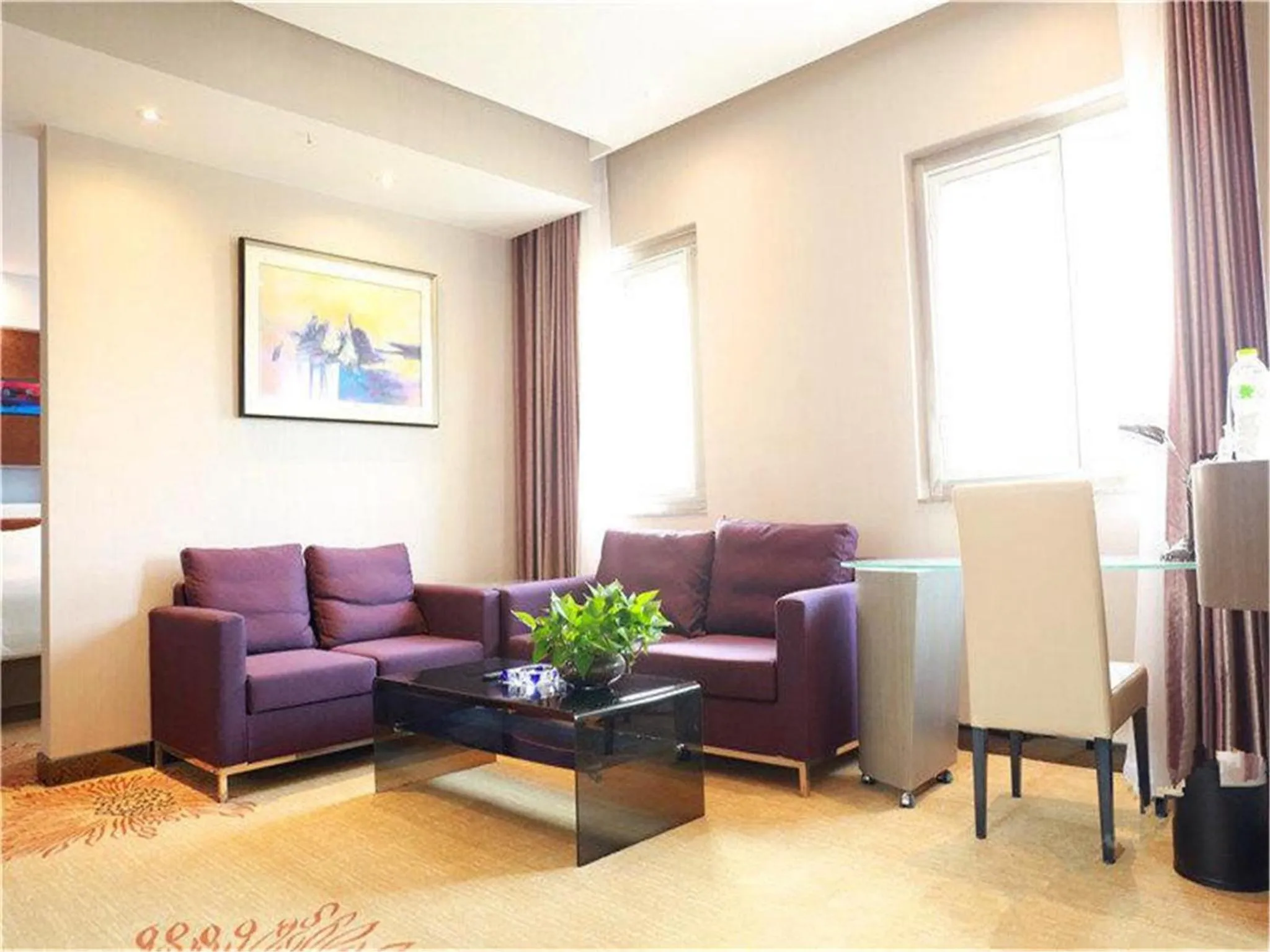 Living room in Lavande Hotel Beijing Tongzhou Guoyuan