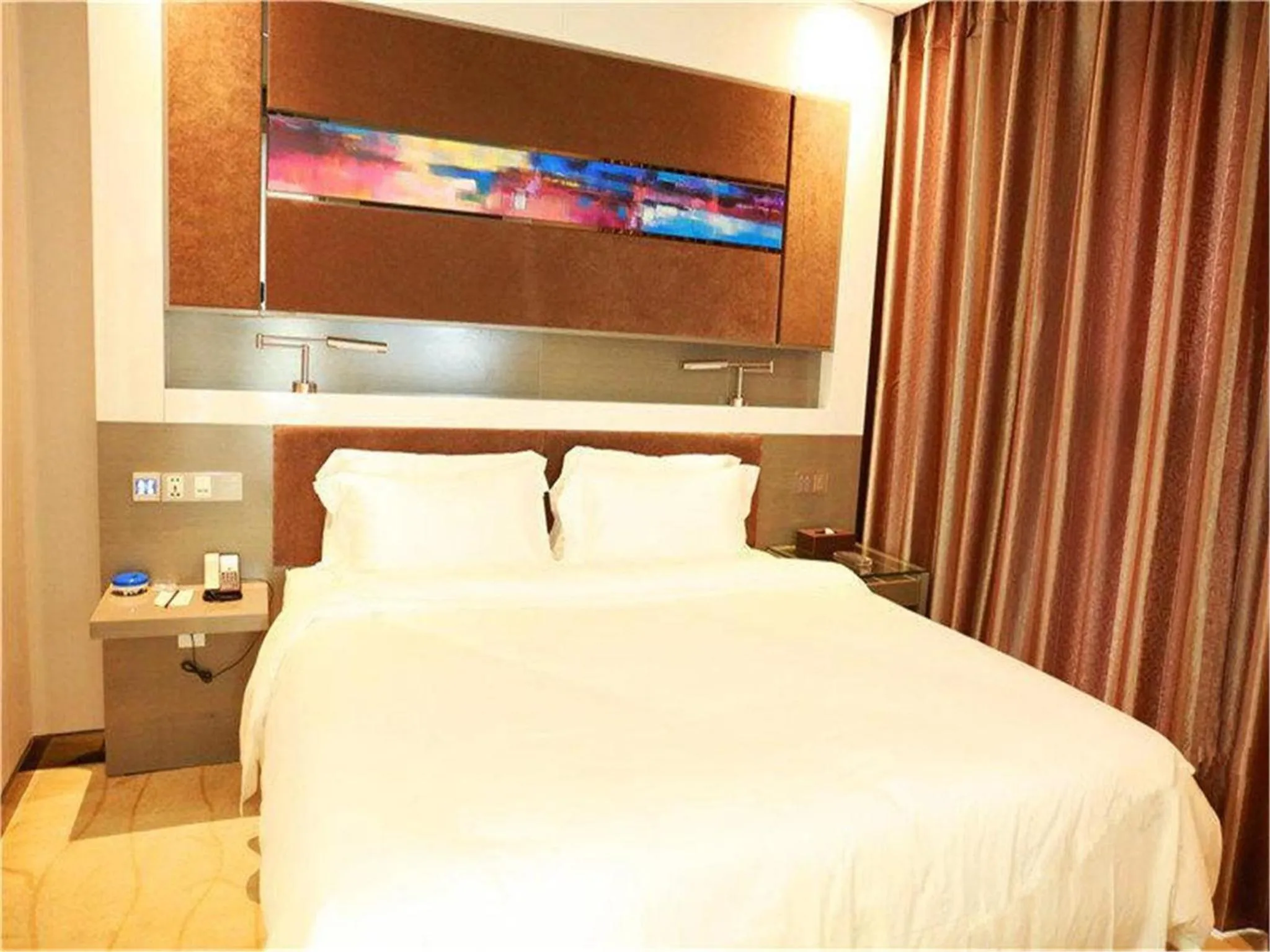 Bed in Lavande Hotel Beijing Tongzhou Guoyuan