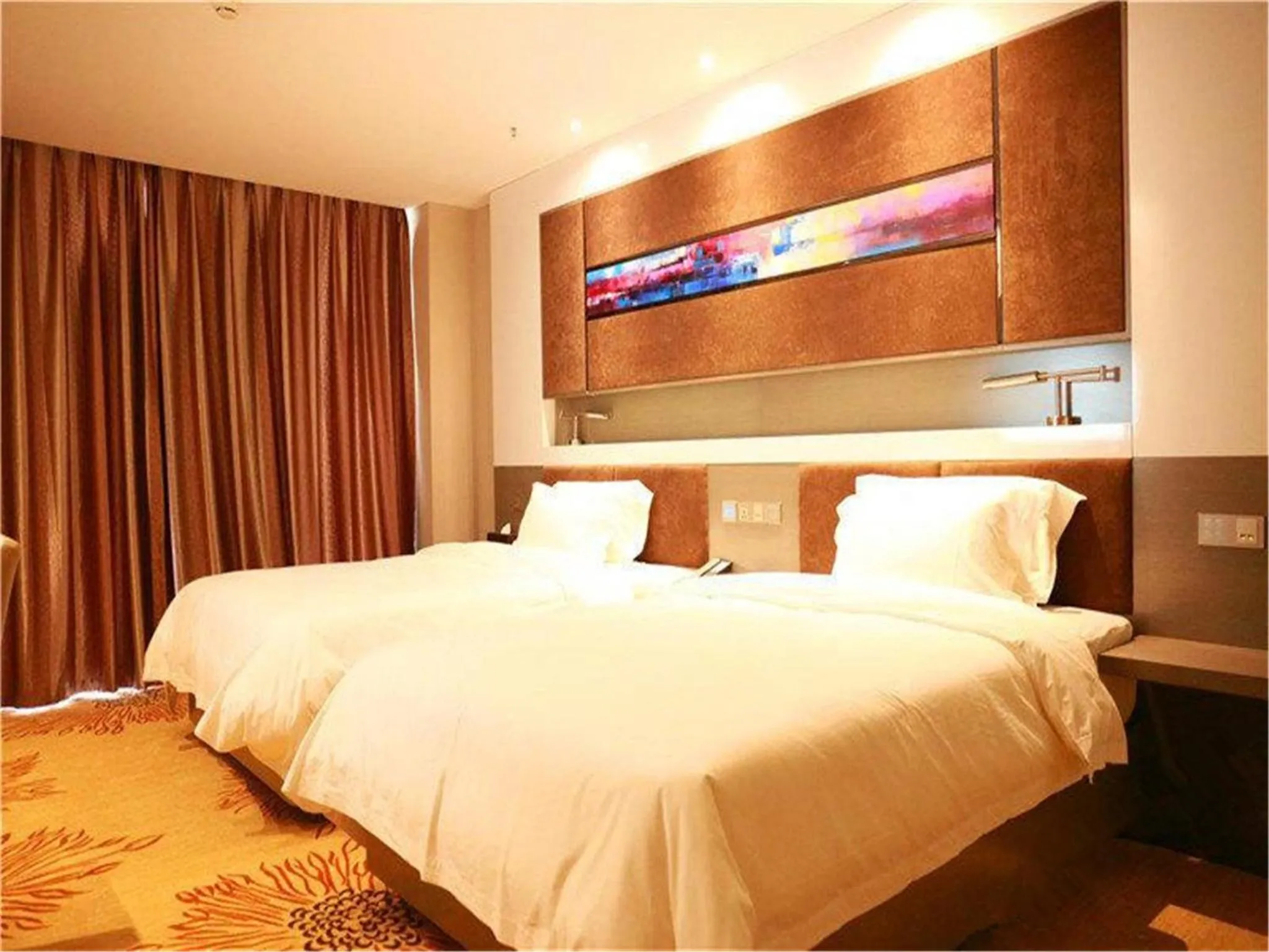 Bed in Lavande Hotel Beijing Tongzhou Guoyuan