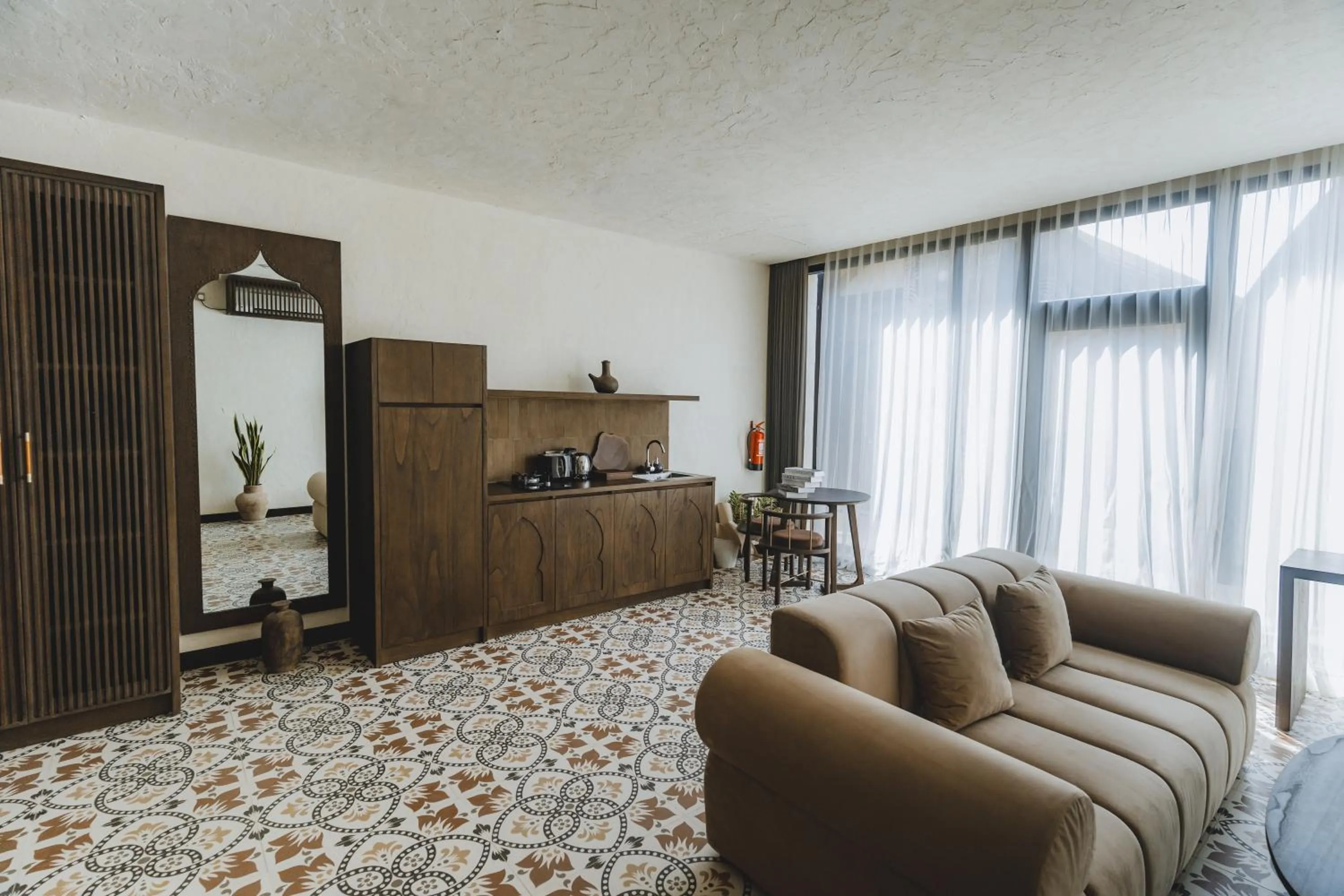 Kitchen or kitchenette in Sunny Samudra Boutique hotel Uluwatu