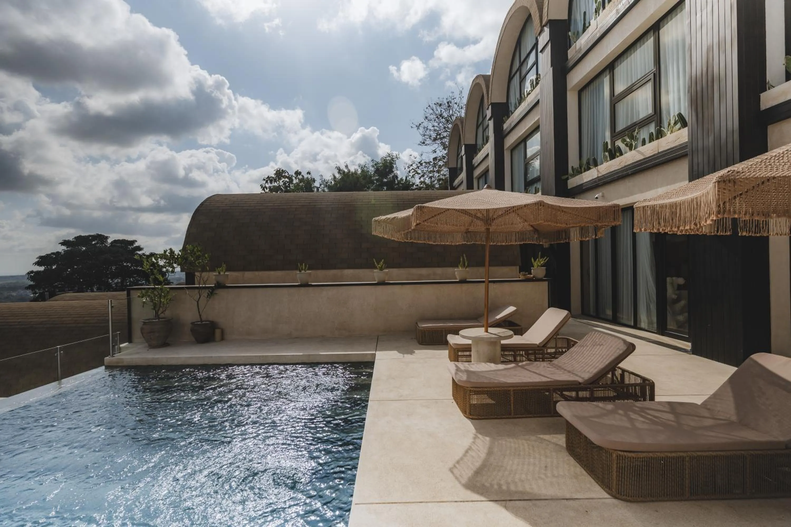 Pool view in Sunny Samudra Boutique hotel Uluwatu