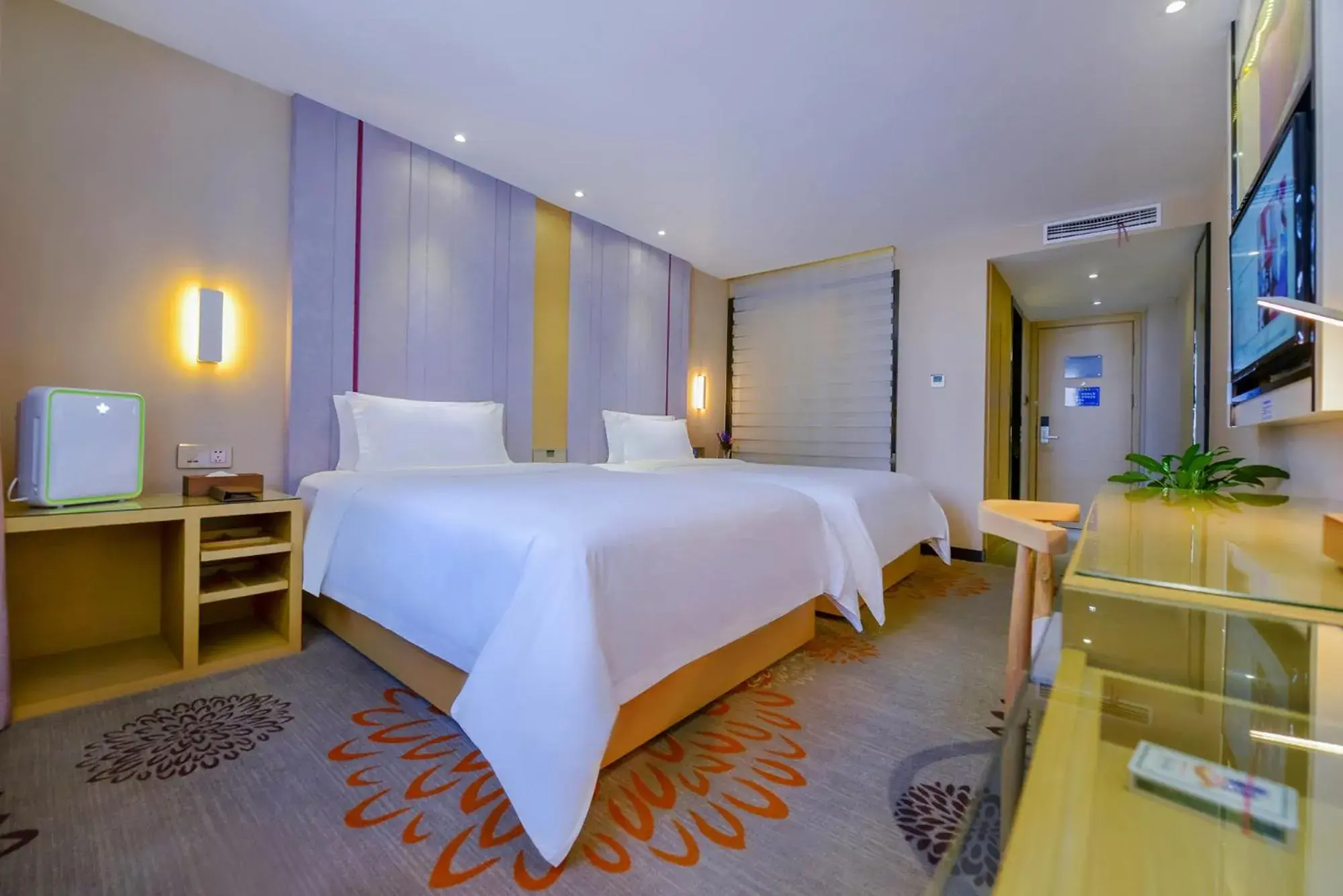 Bed in Lavande Hotel Chongqing Guanyin Bridge Pedestrian Street Bed in Lavande Hotel Chongqing Guanyin Bridge Pedestrian Street