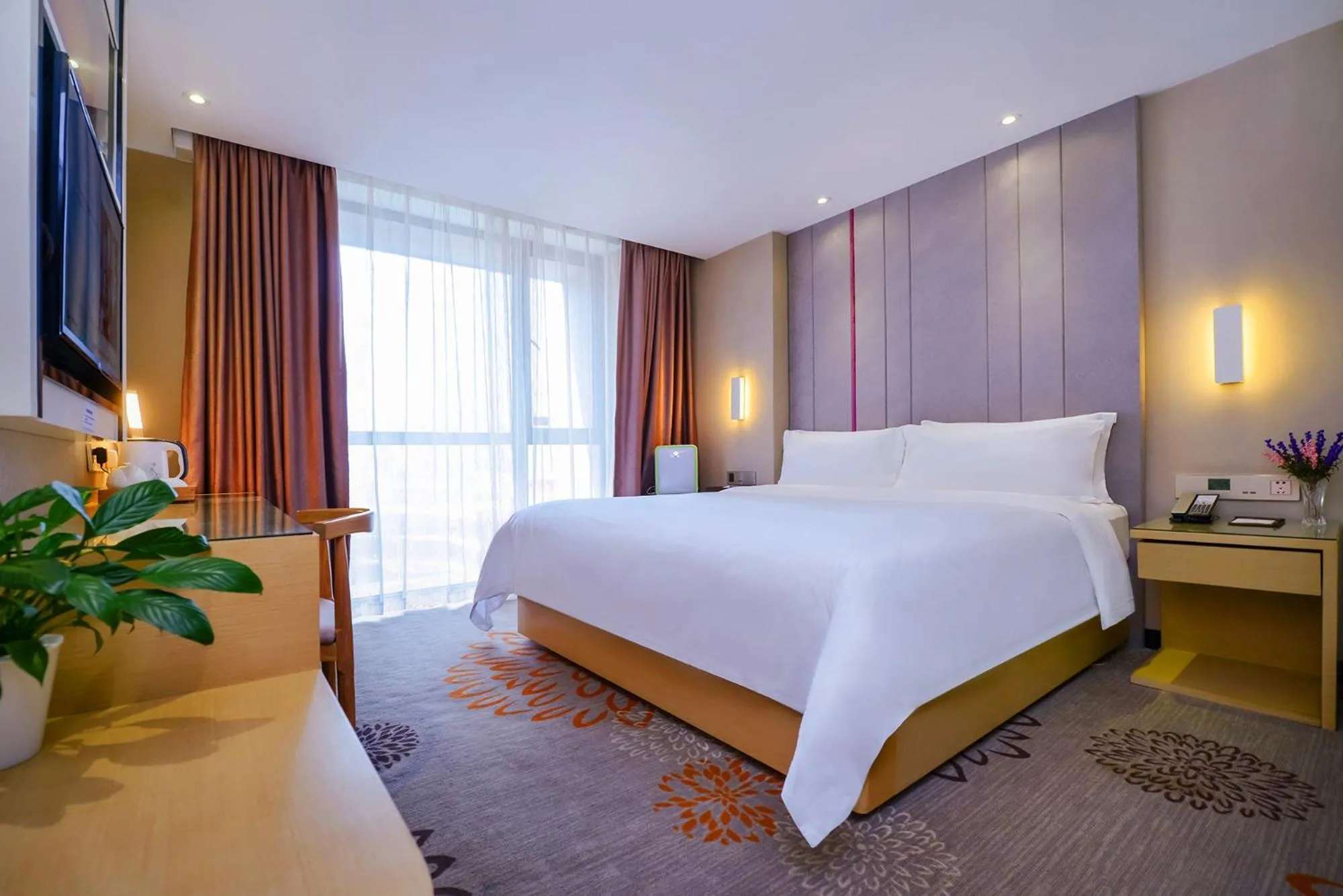 Bed in Lavande Hotel Chongqing Guanyin Bridge Pedestrian Street