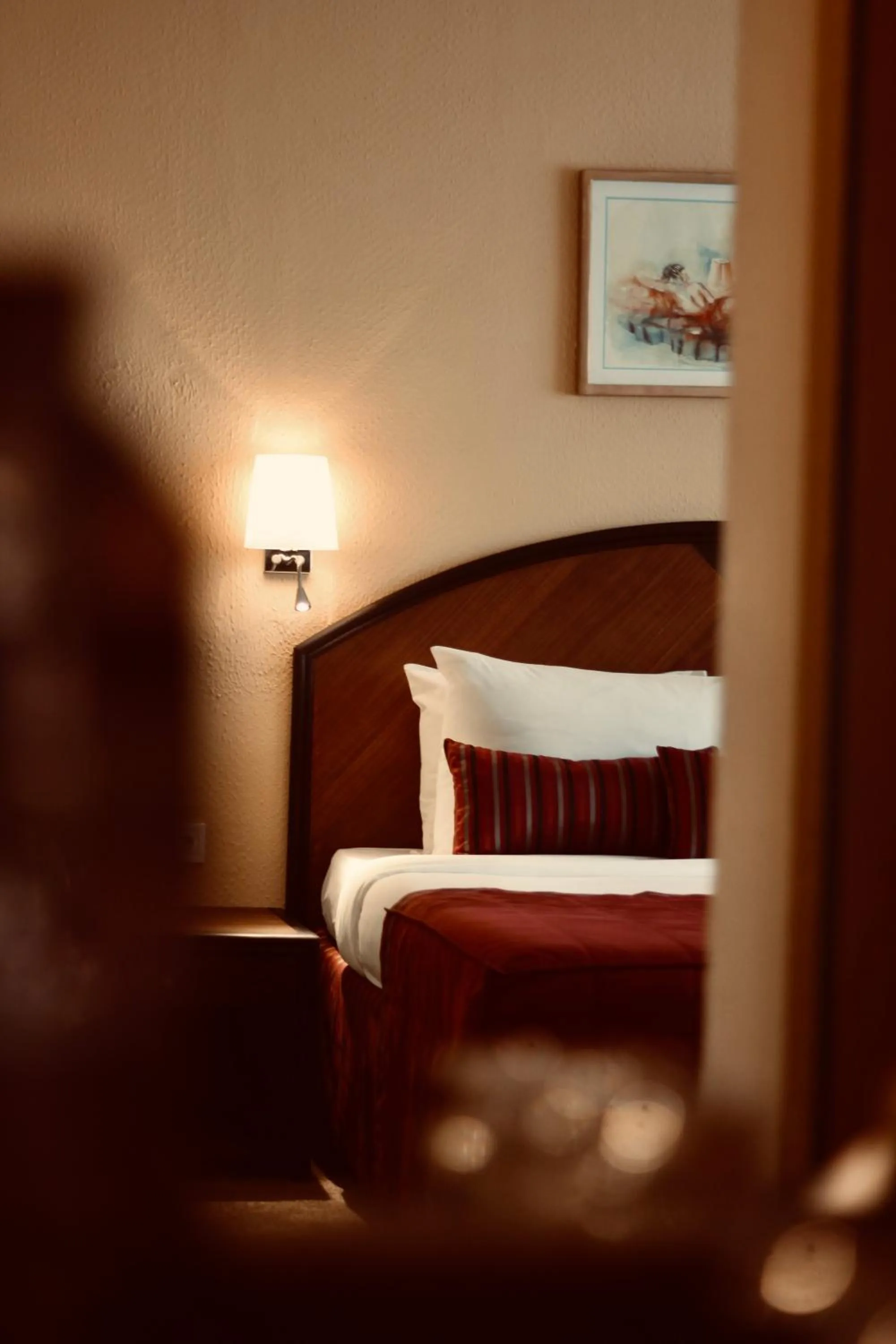 Bed in Hotel Memling