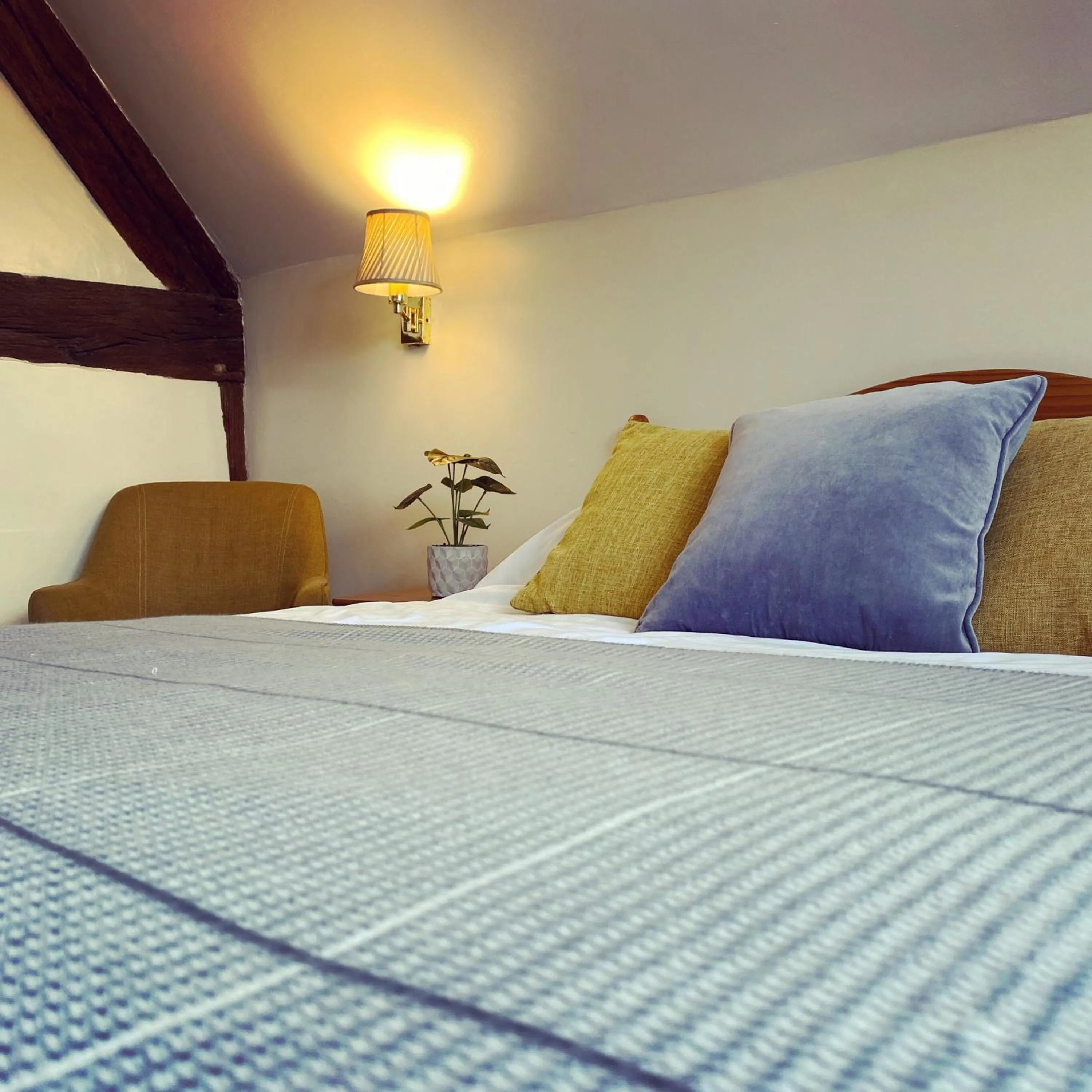 Bed in The Talbot at Knightwick