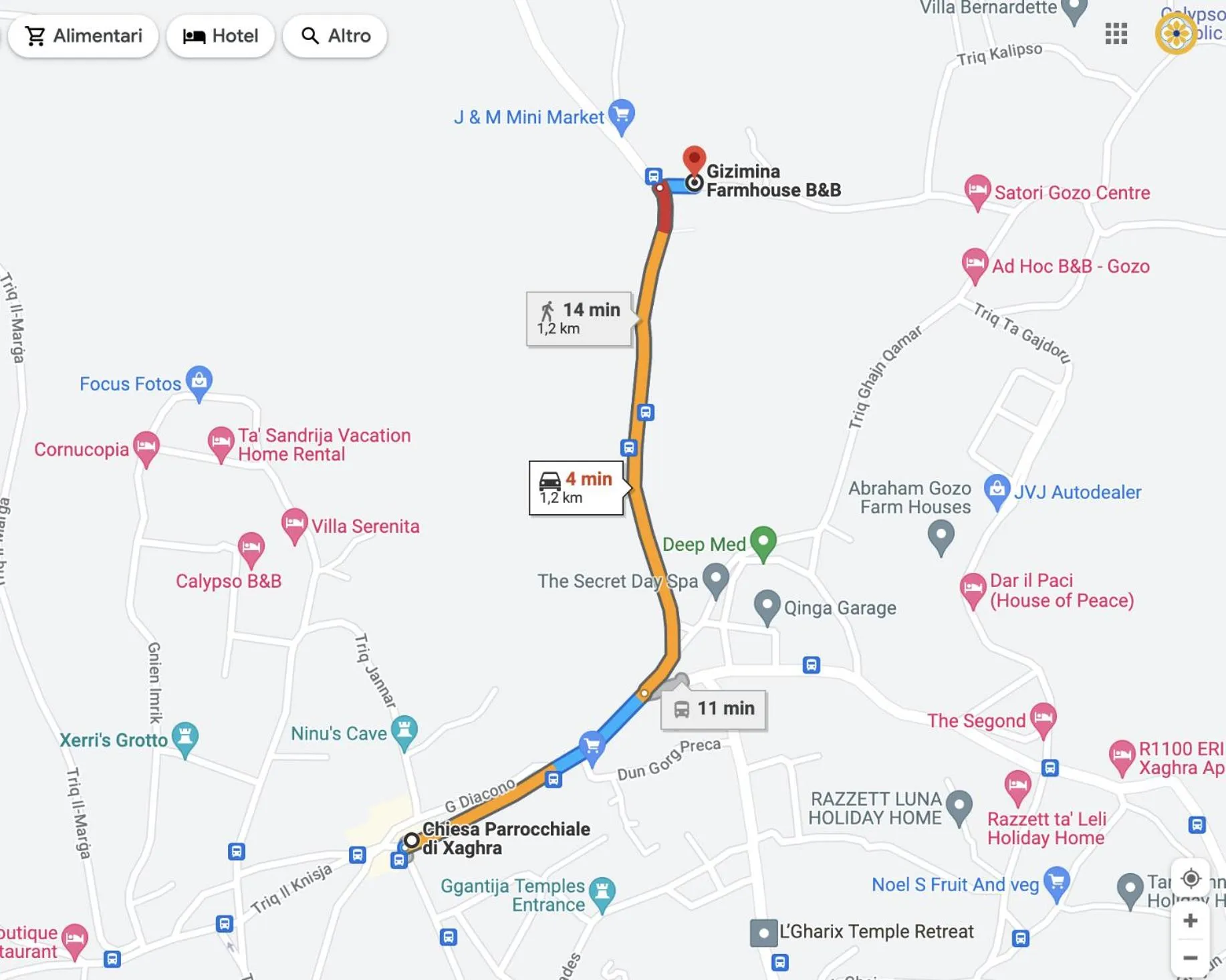 Floor plan in Gizimina B&B by VeroSole