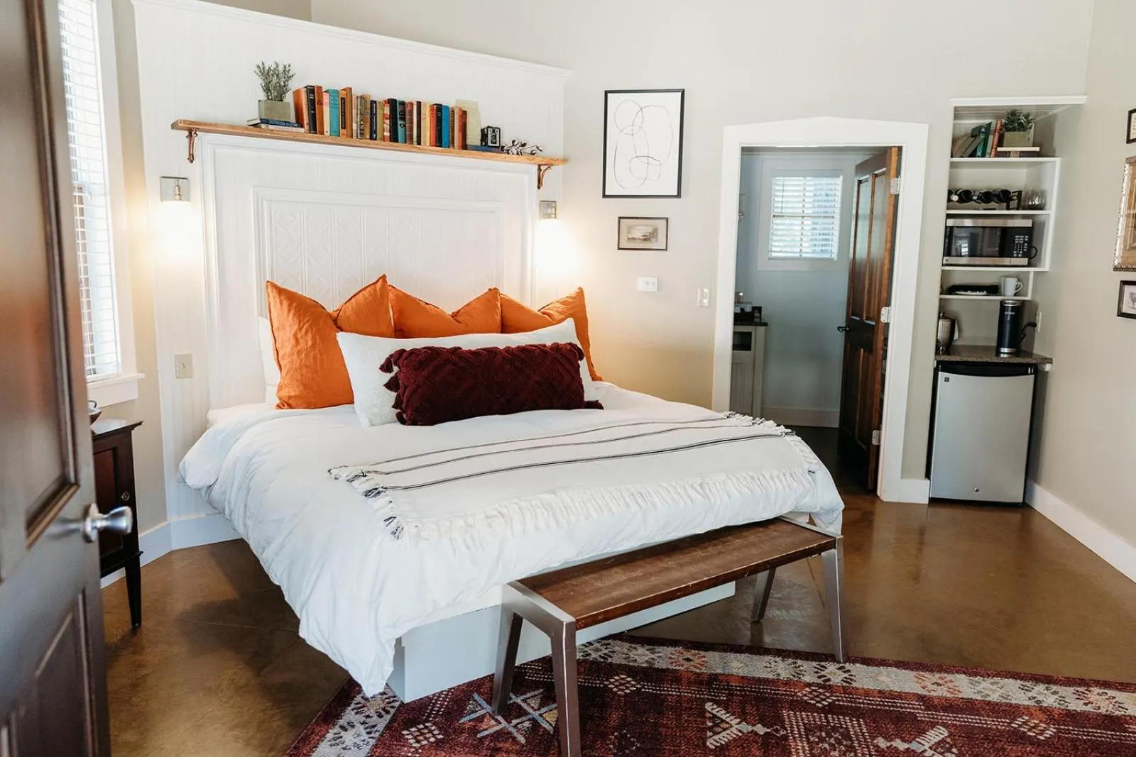 Photo of the whole room, Bed in Hill Country Herb Garden