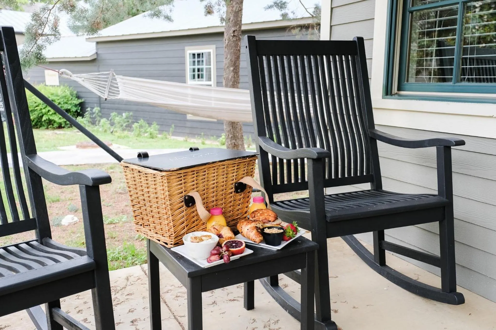 Breakfast in Hill Country Herb Garden