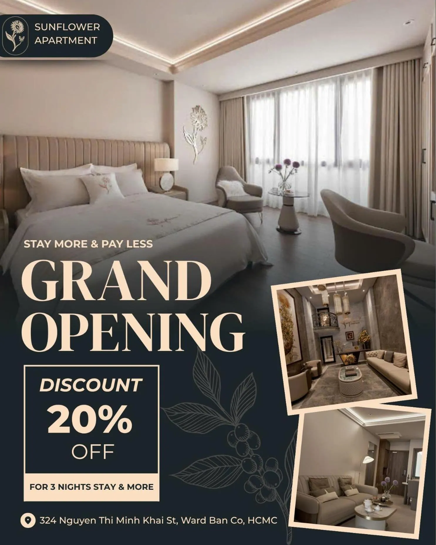Property building, Bed in Sunflower Apartment - Luxury Suite by THC Group