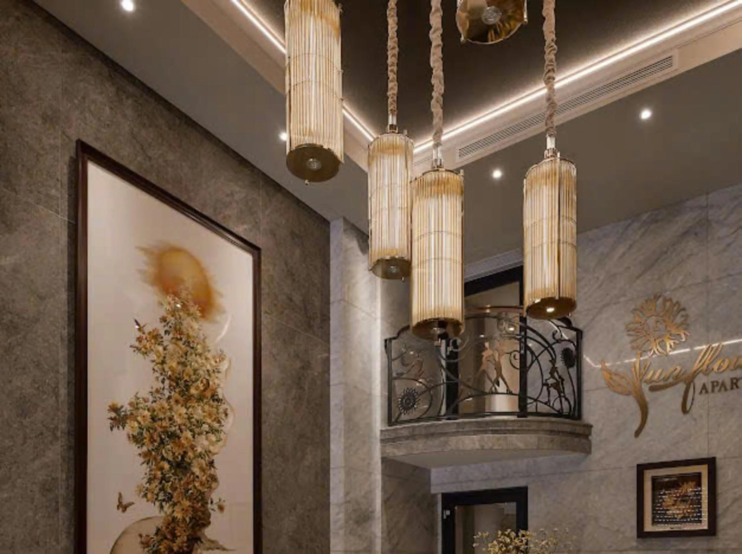 Lobby or reception in Sunflower Apartment - Luxury Suite by THC Group