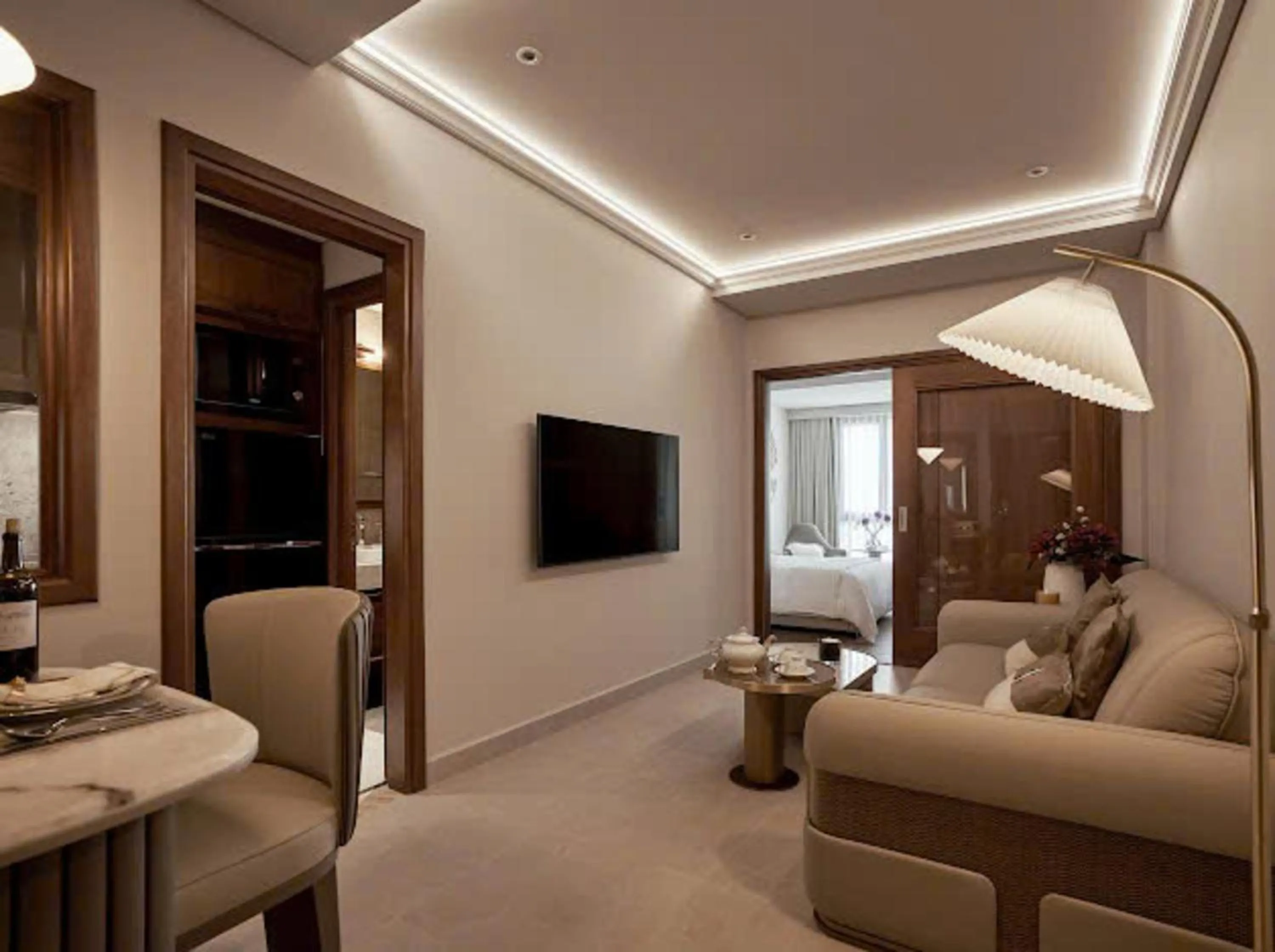Living room in Sunflower Apartment - Luxury Suite by THC Group