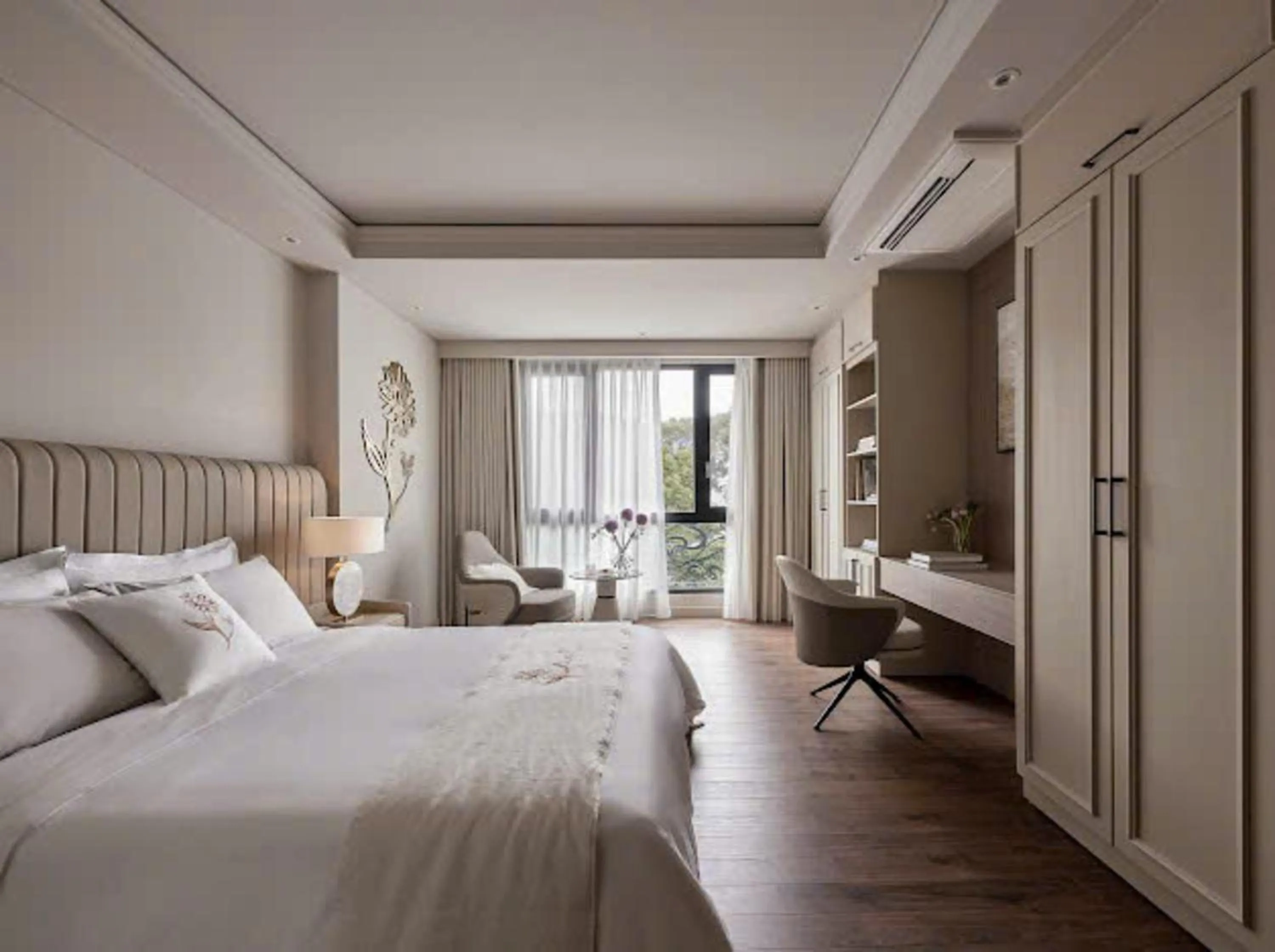 Living room, Bed in Sunflower Apartment - Luxury Suite by THC Group