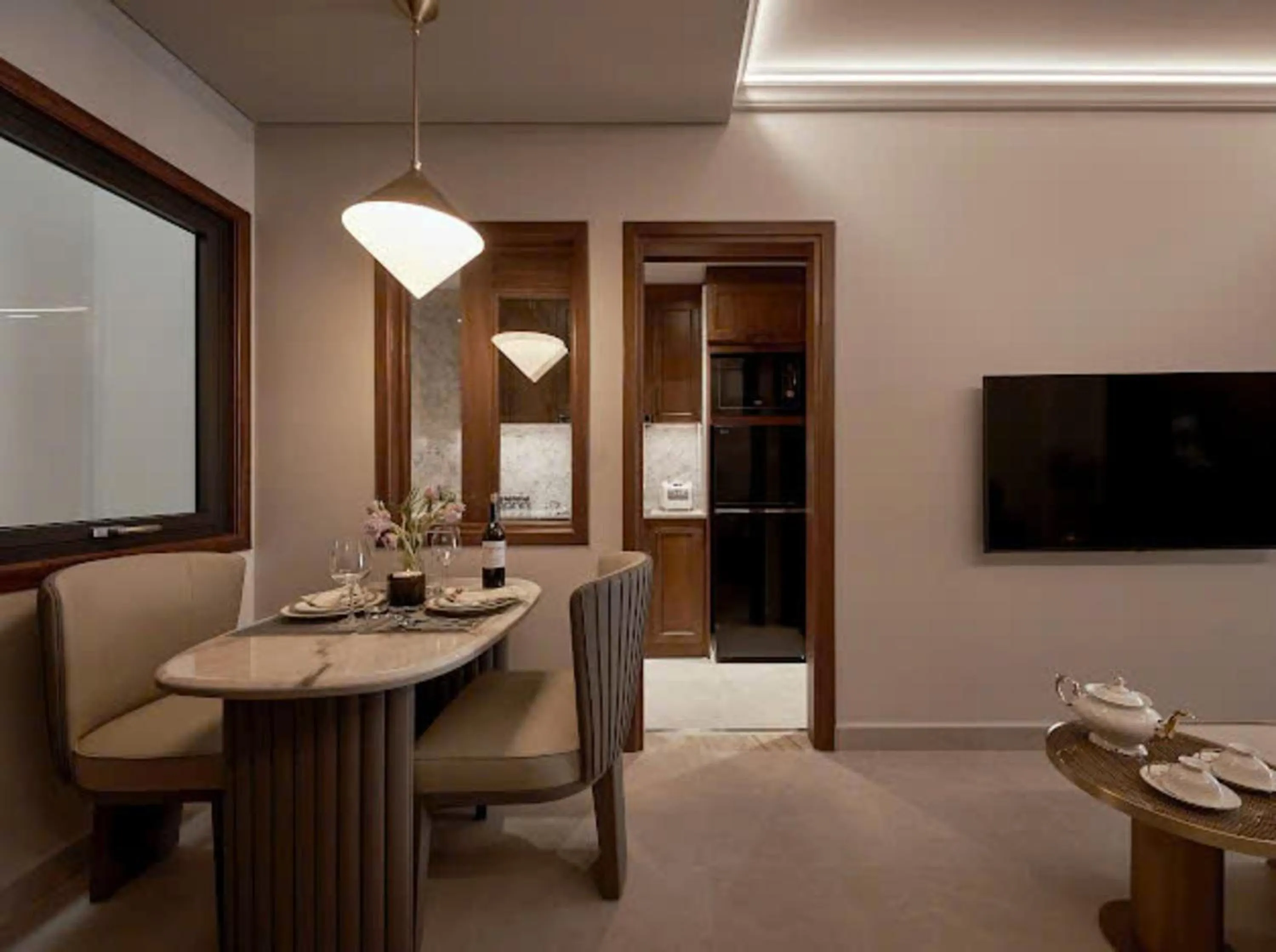 Living room in Sunflower Apartment - Luxury Suite by THC Group