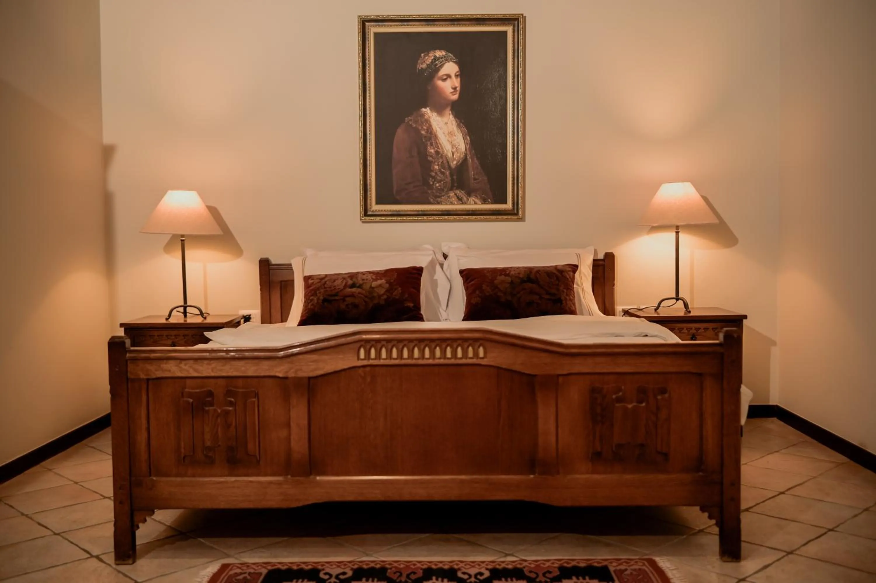 Bed in Real Scampis Hotel