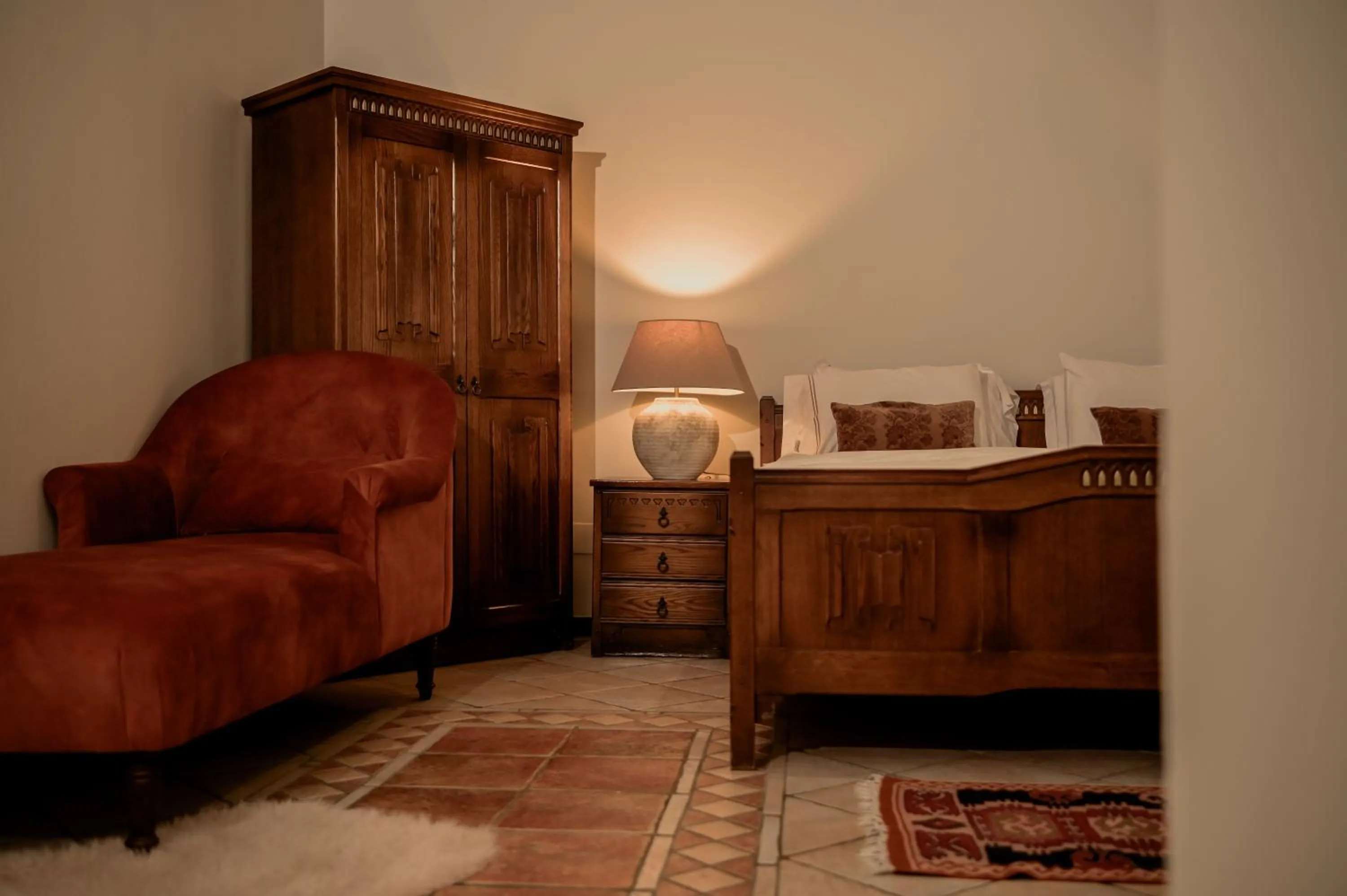 Bed in Real Scampis Hotel