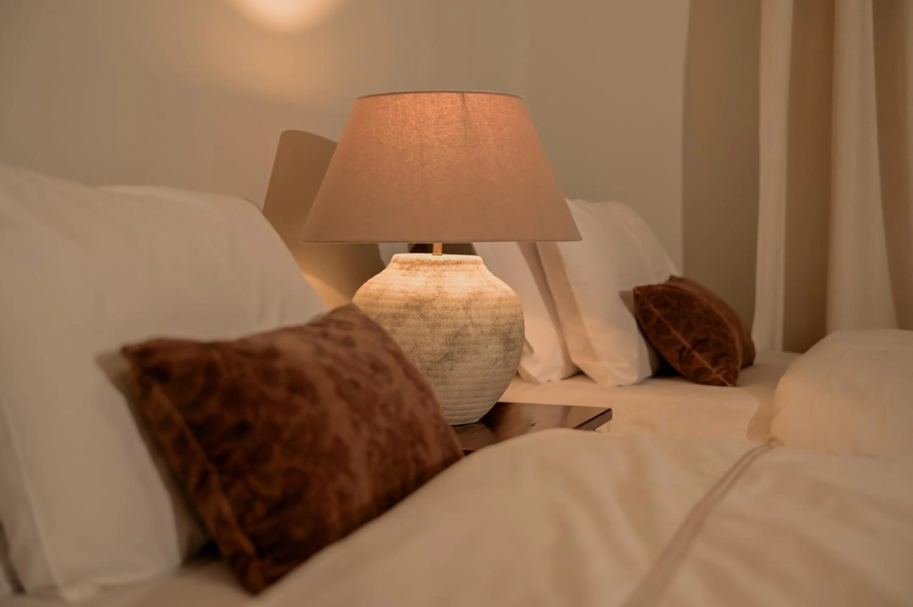 Bed in Real Scampis Hotel